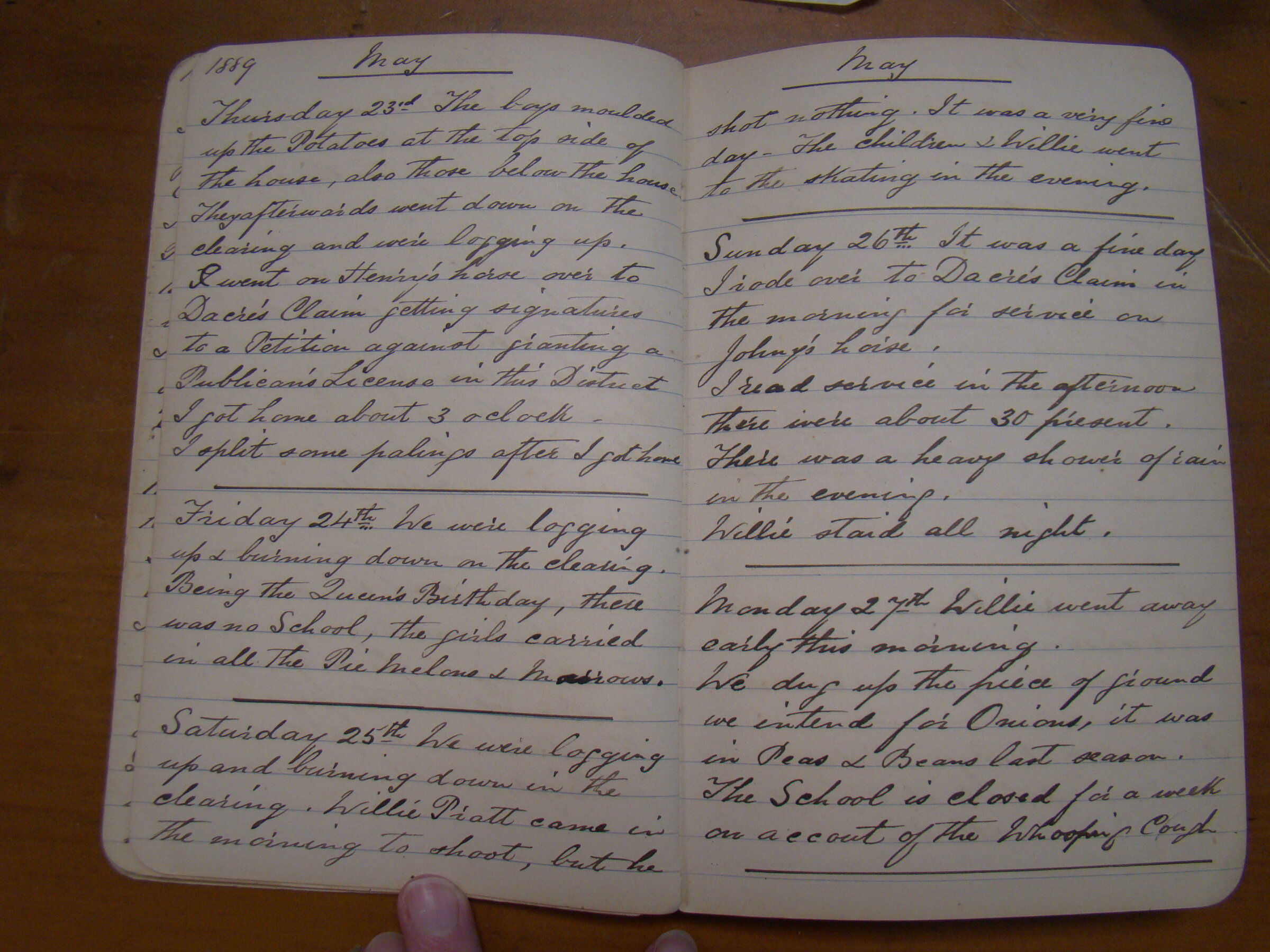 Original CS Clarke diary page