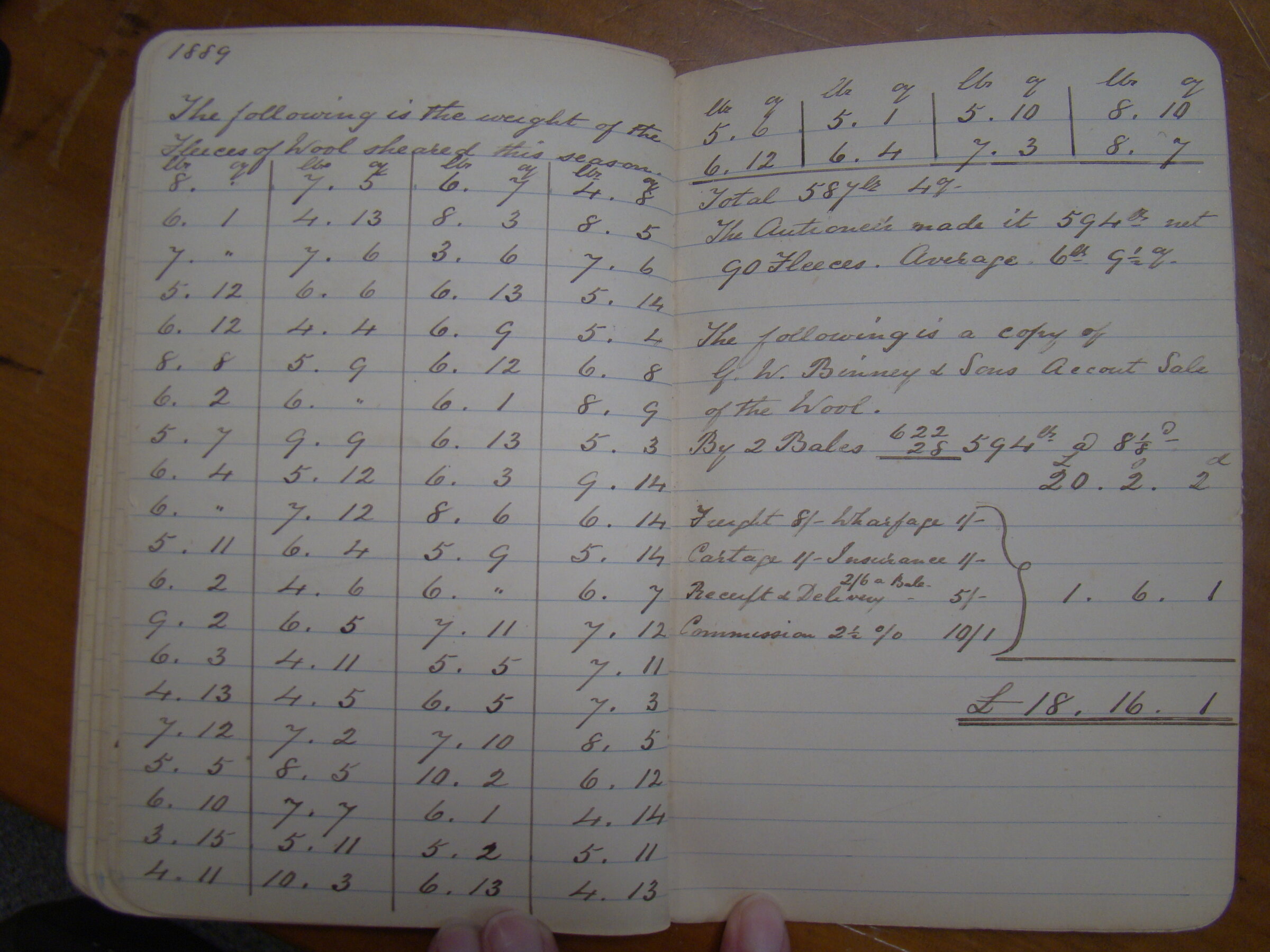 Original CS Clarke diary page