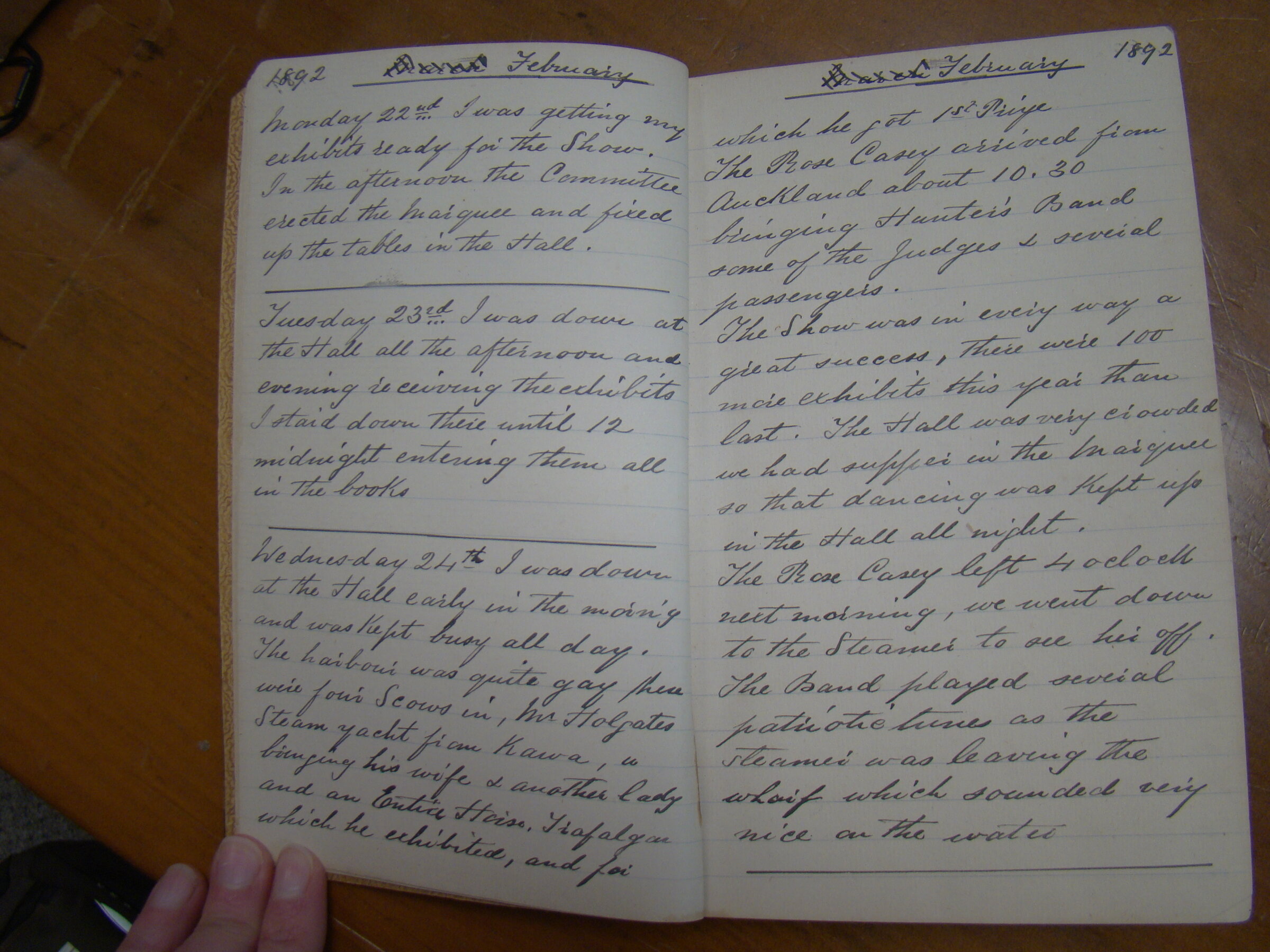 Original CS Clarke diary page