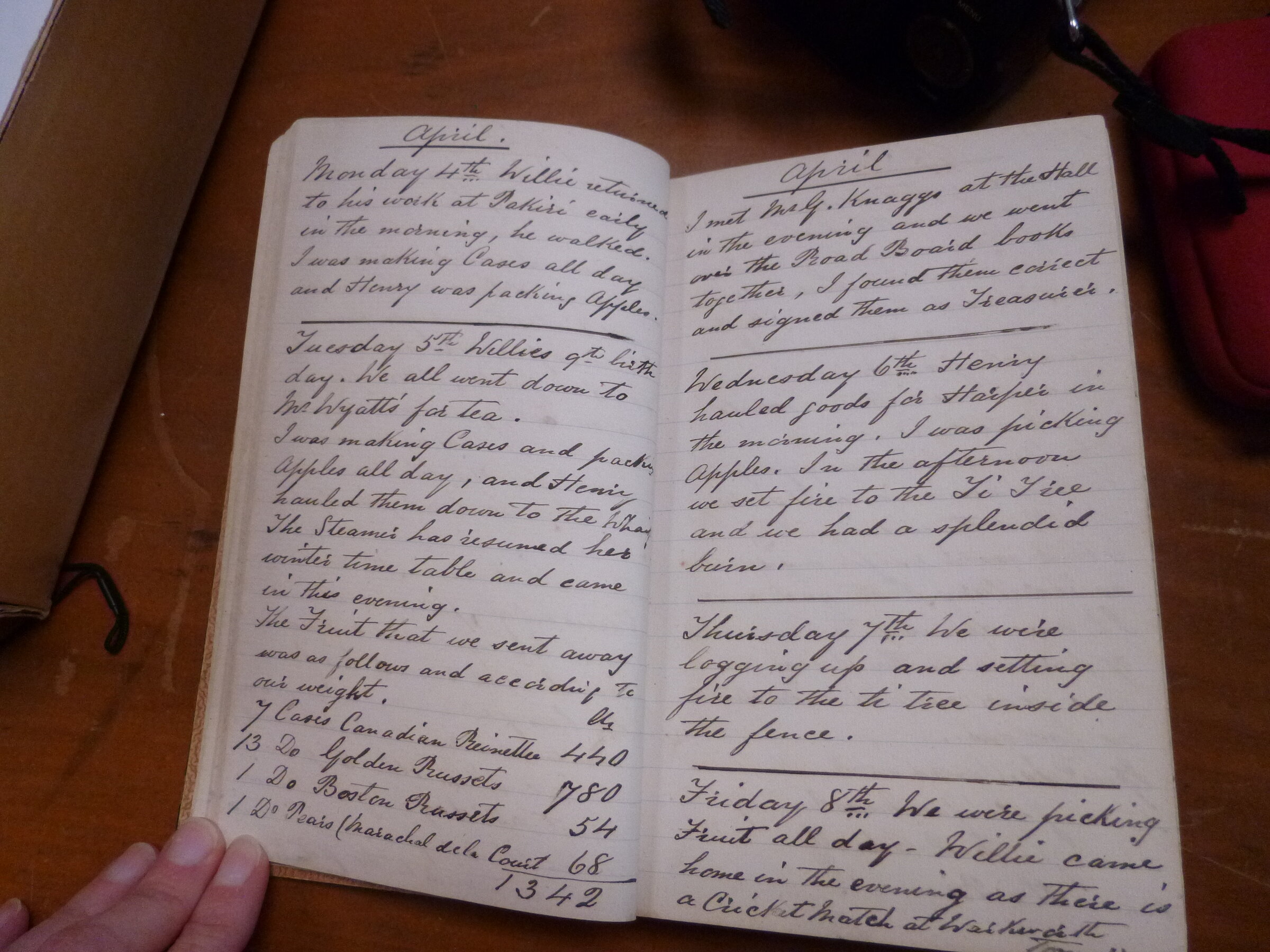 Original CS Clarke diary page