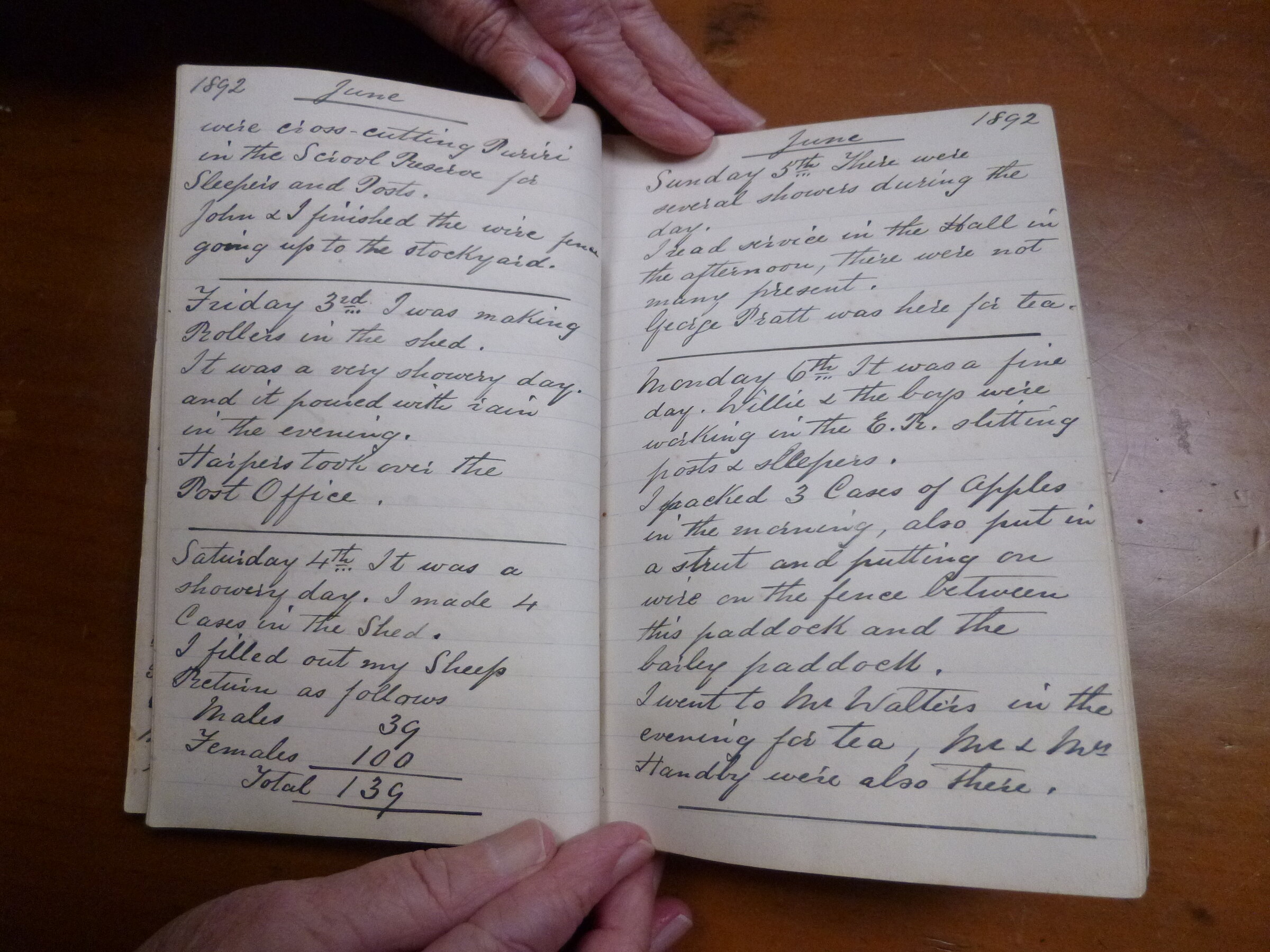 Original CS Clarke diary page