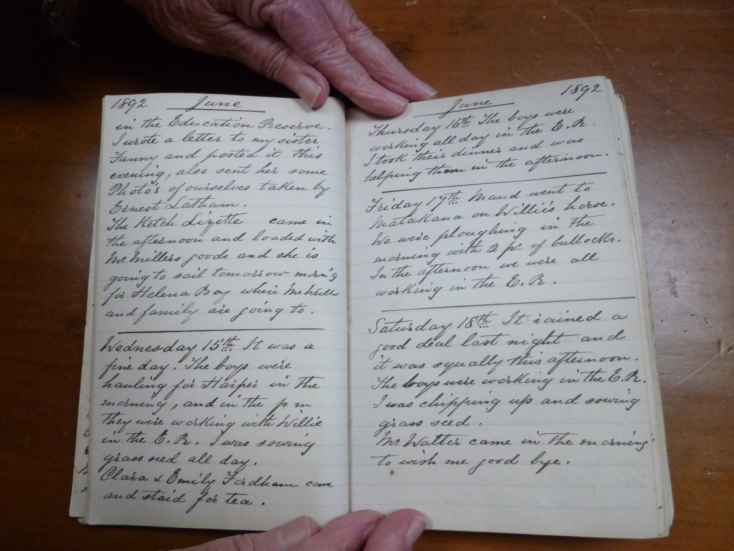 Original CS Clarke diary page