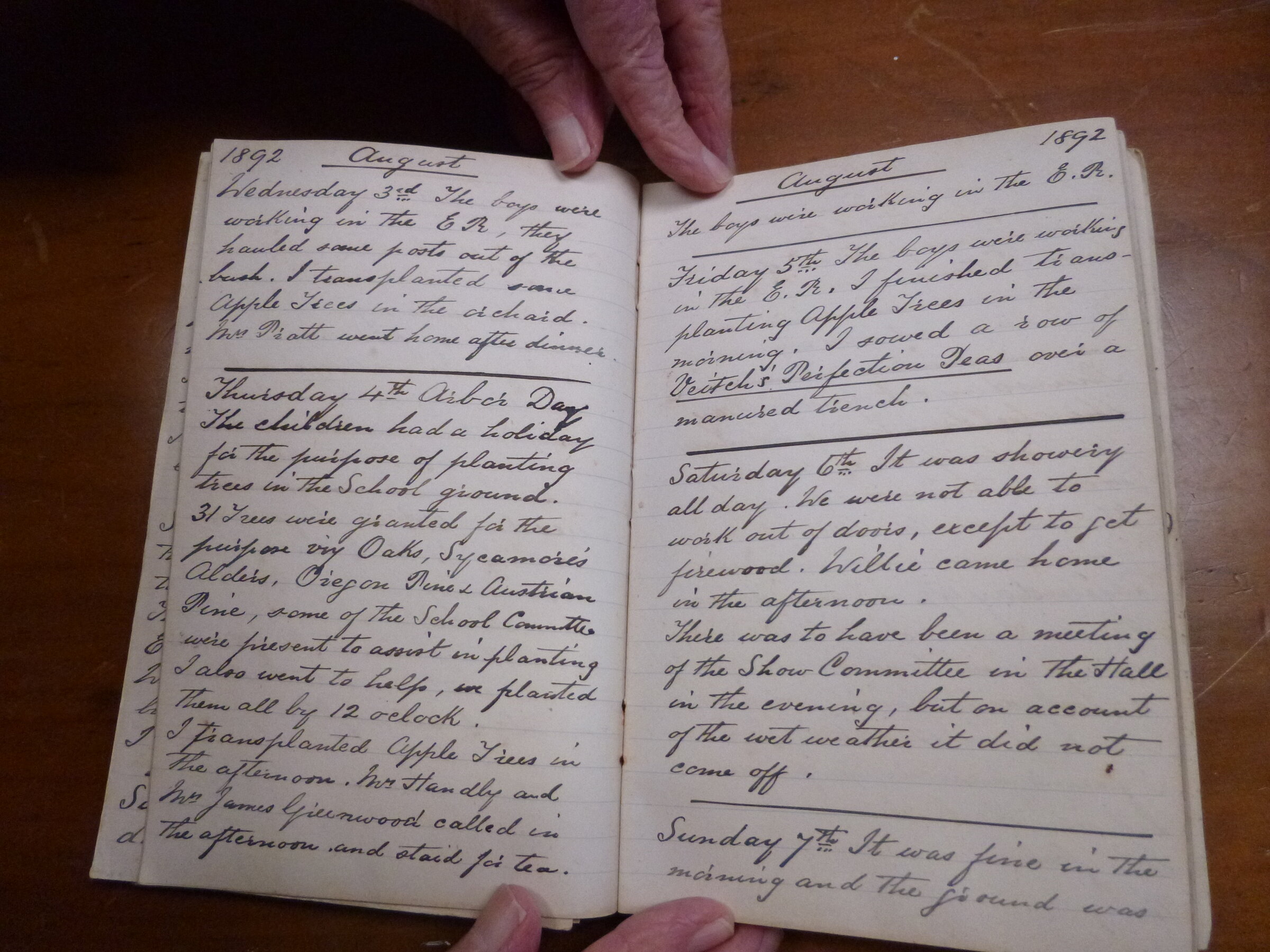 Original CS Clarke diary page