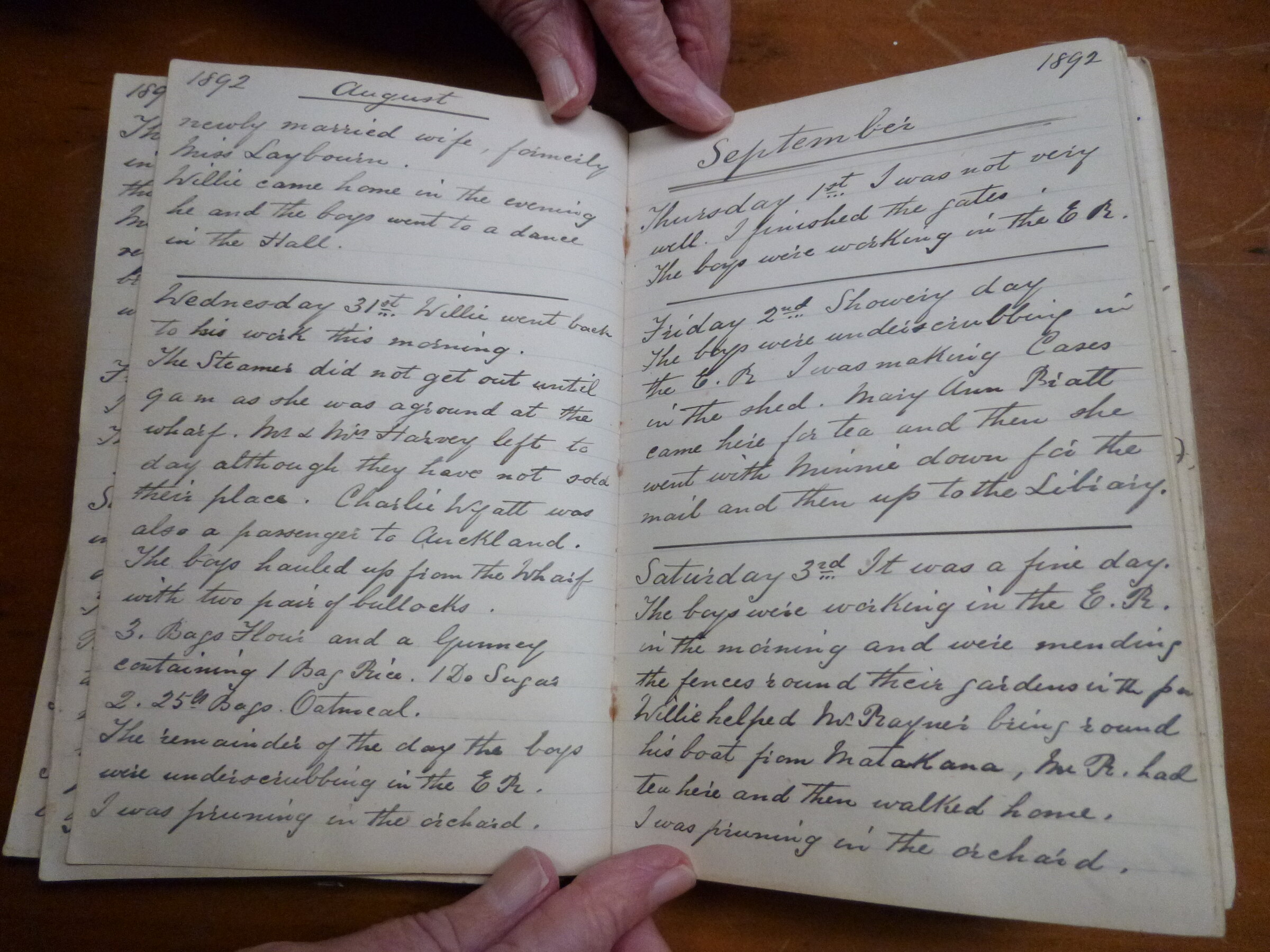 Original CS Clarke diary page