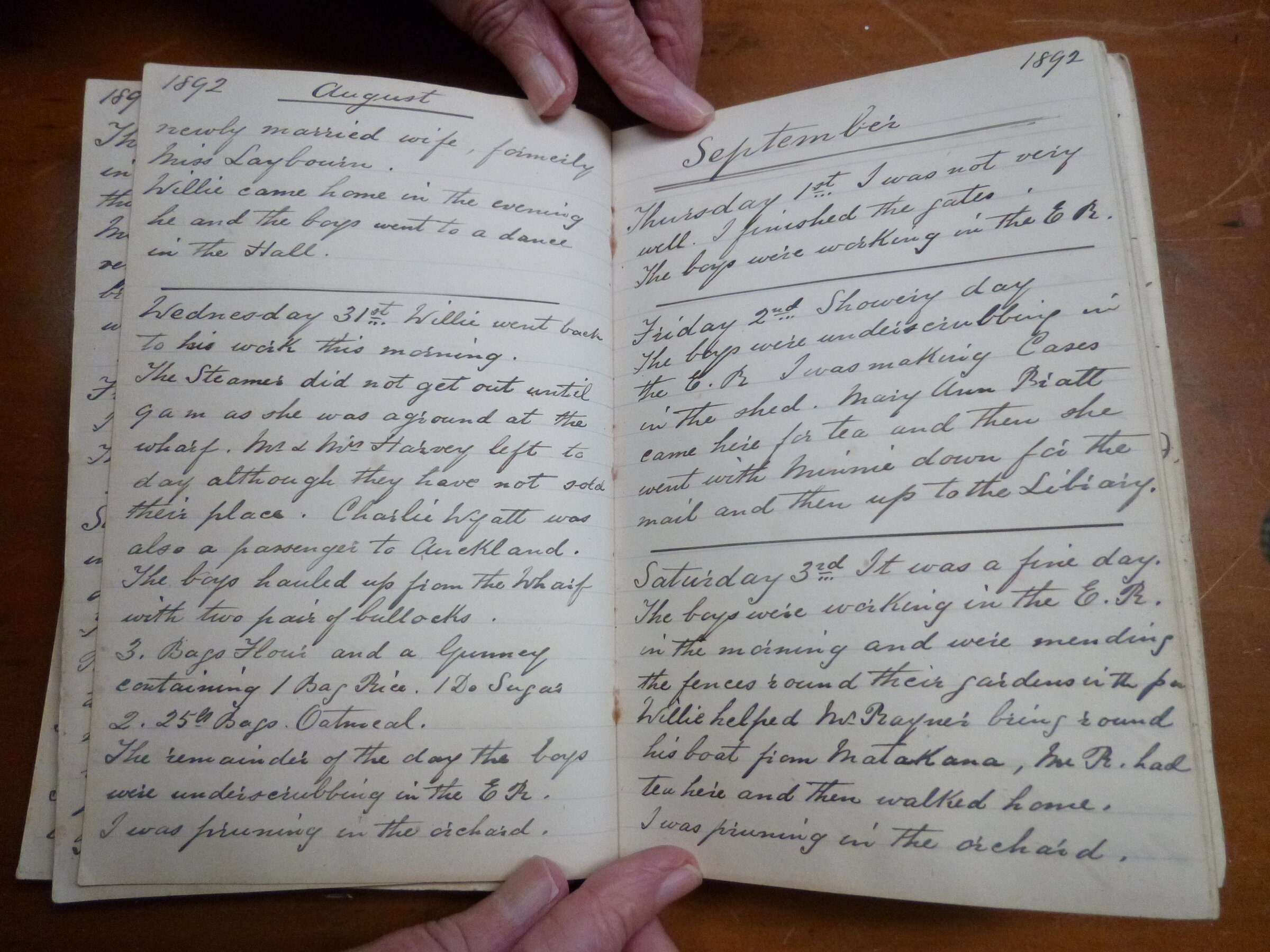 Original CS Clarke diary page