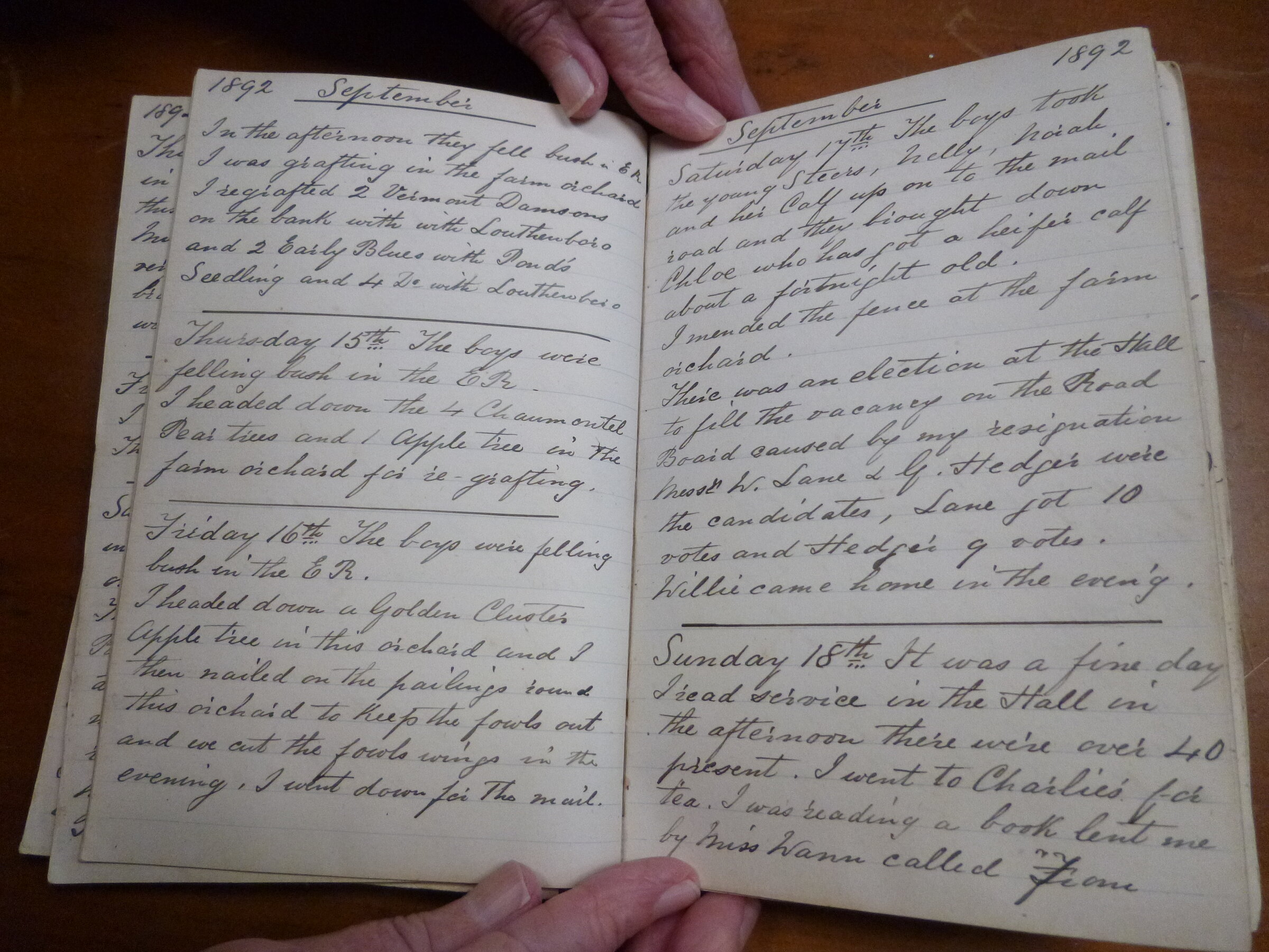 Original CS Clarke diary page