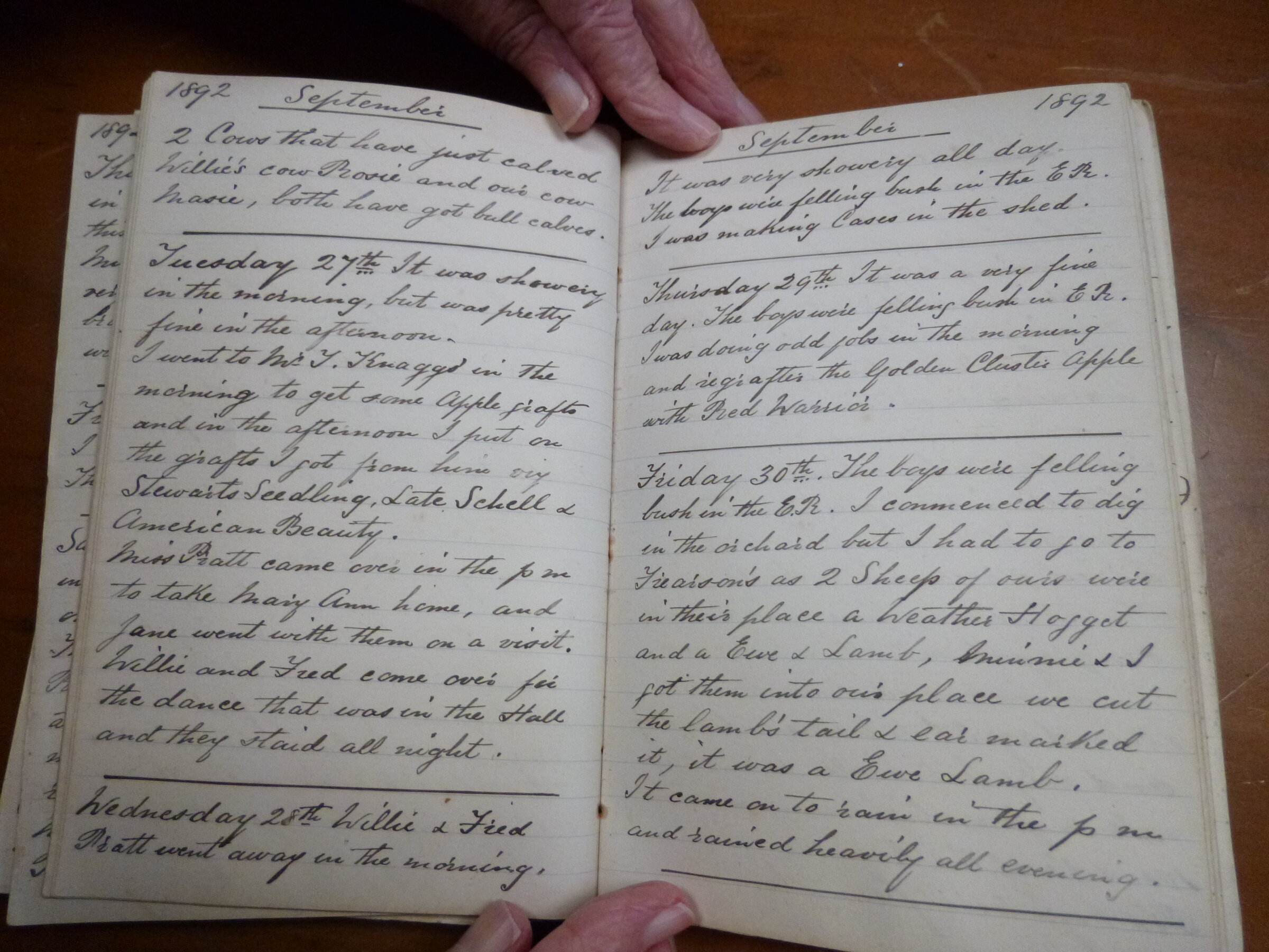Original CS Clarke diary page
