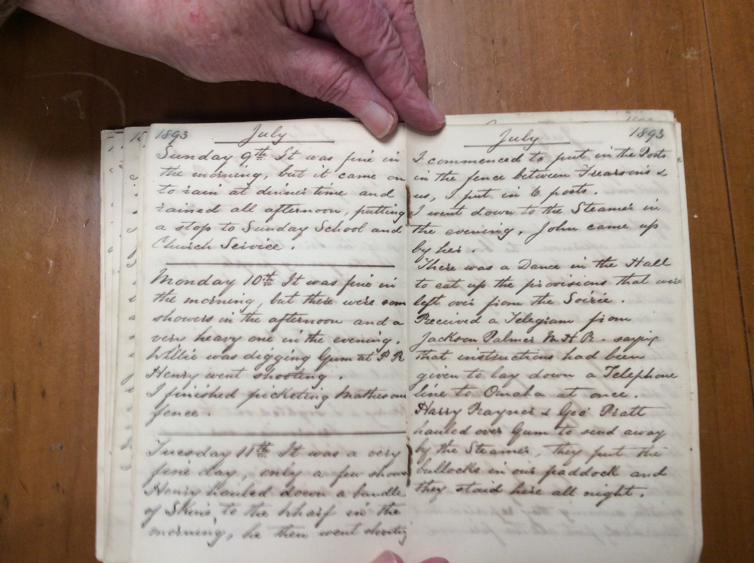 Original CS Clarke diary page