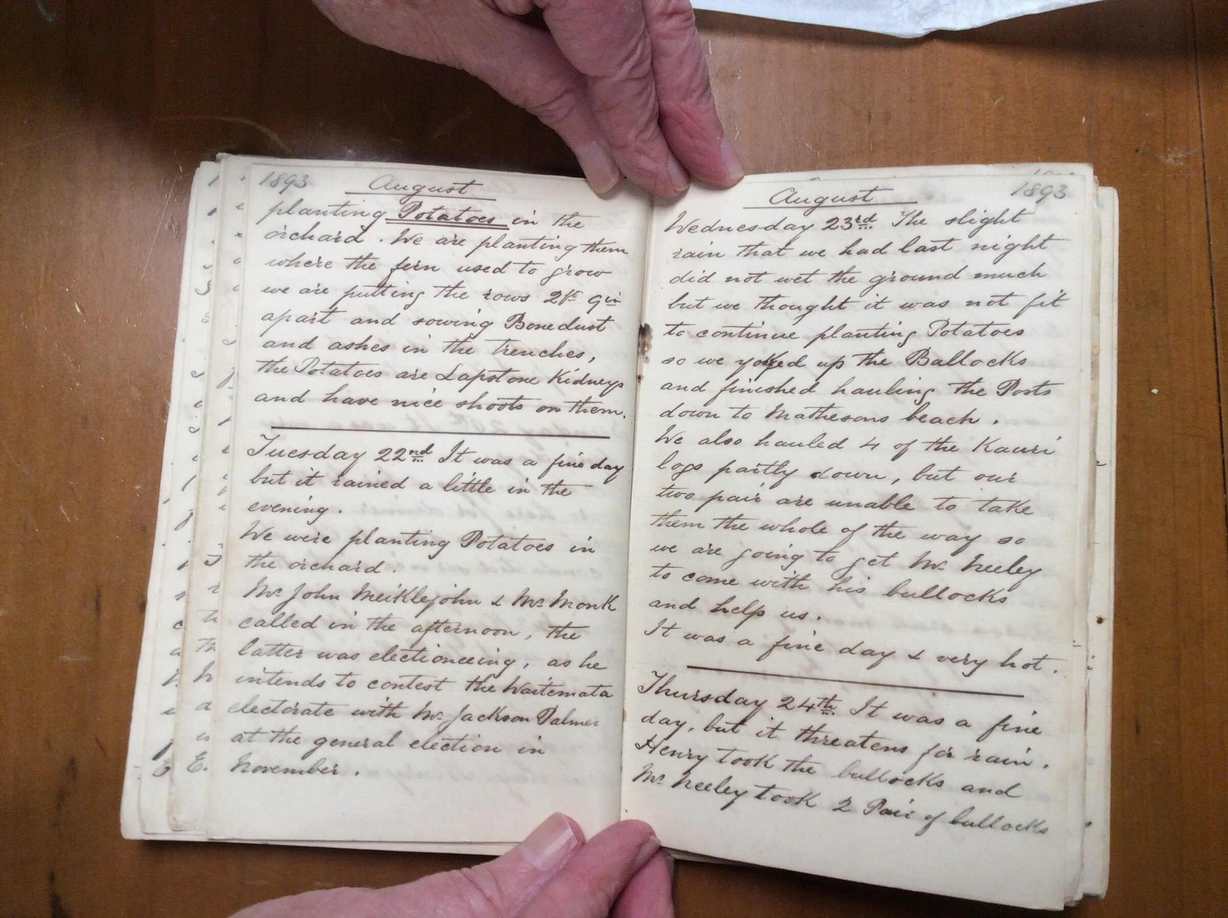 Original CS Clarke diary page