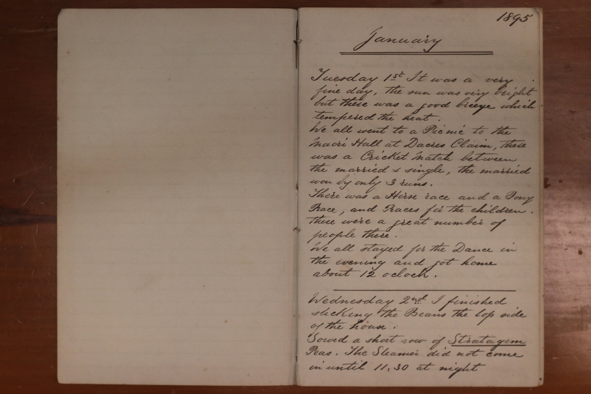 Original CS Clarke diary page