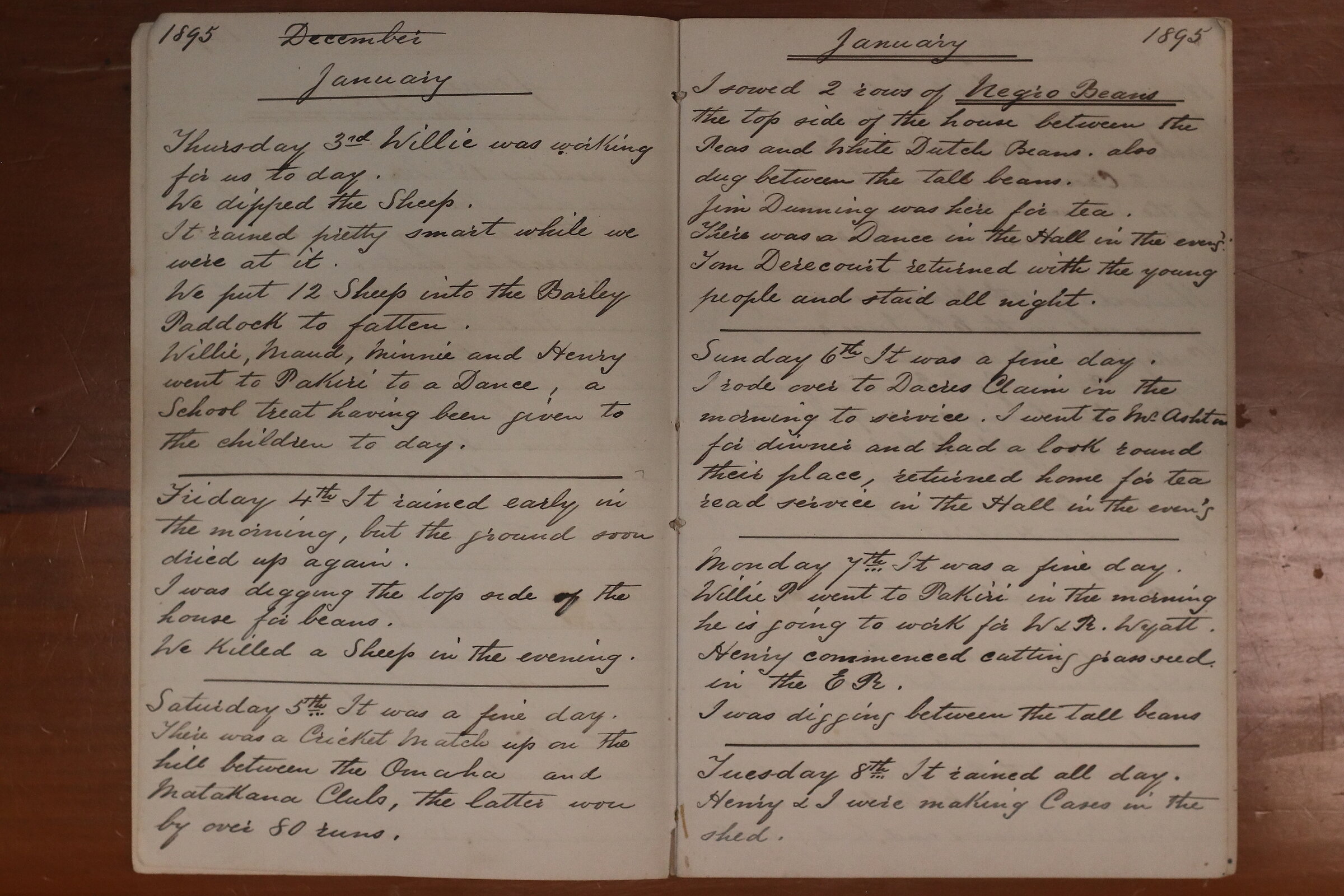 Original CS Clarke diary page