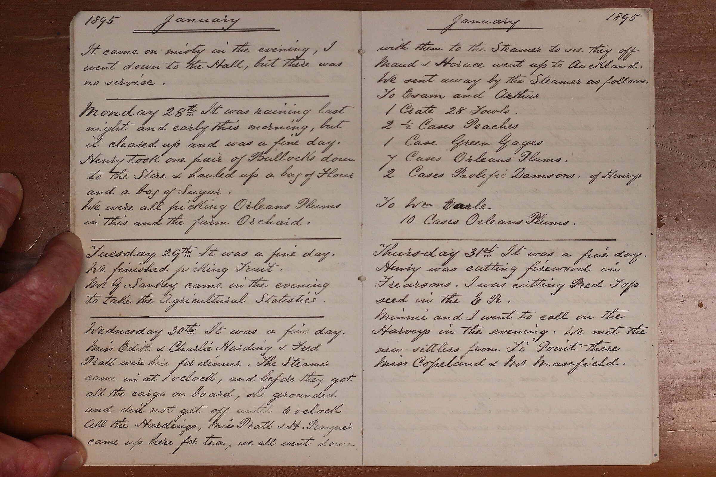 Original CS Clarke diary page