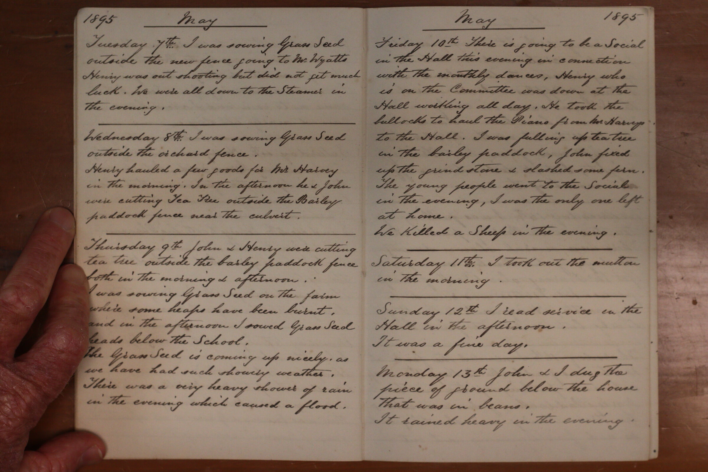 Original CS Clarke diary page