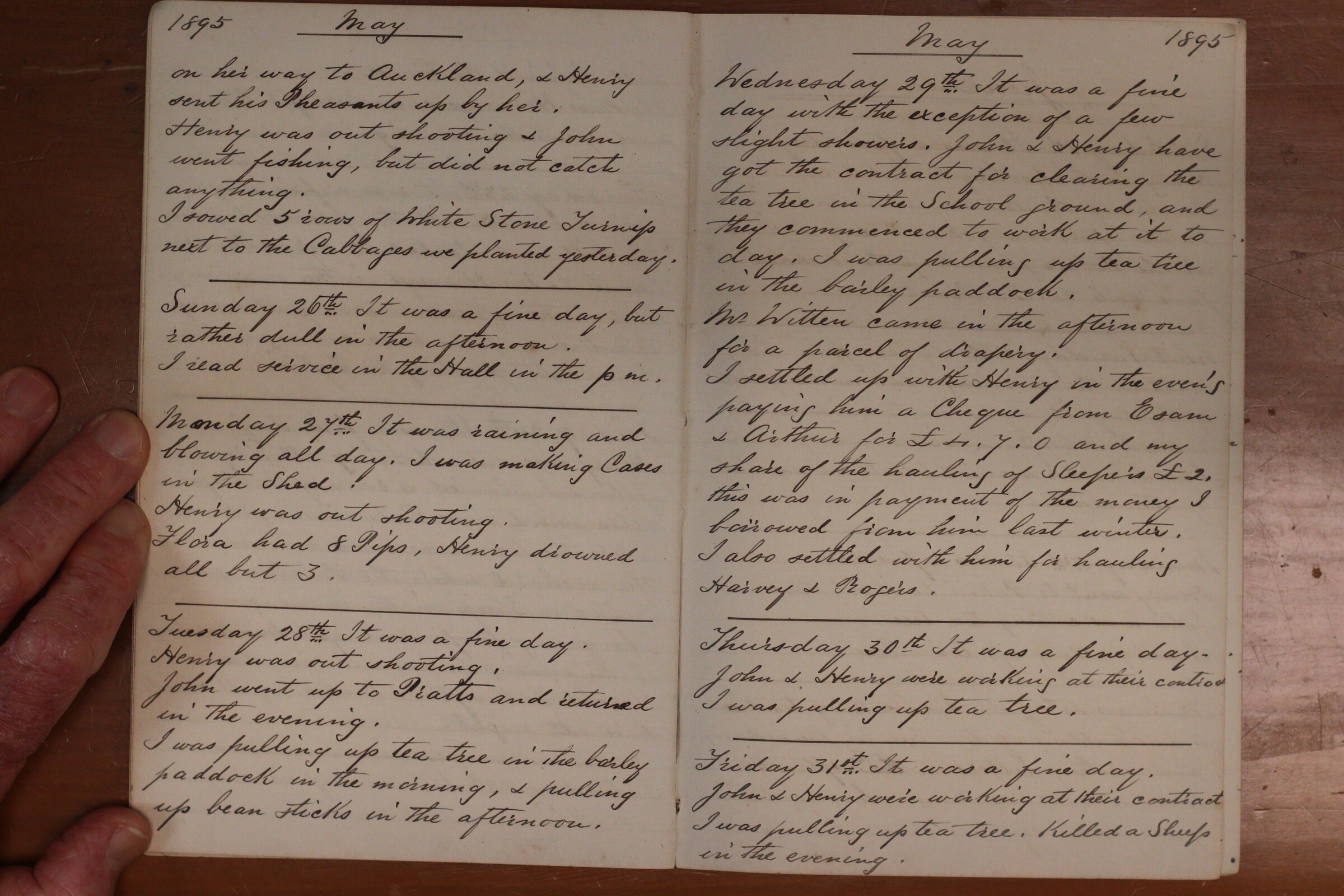 Original CS Clarke diary page
