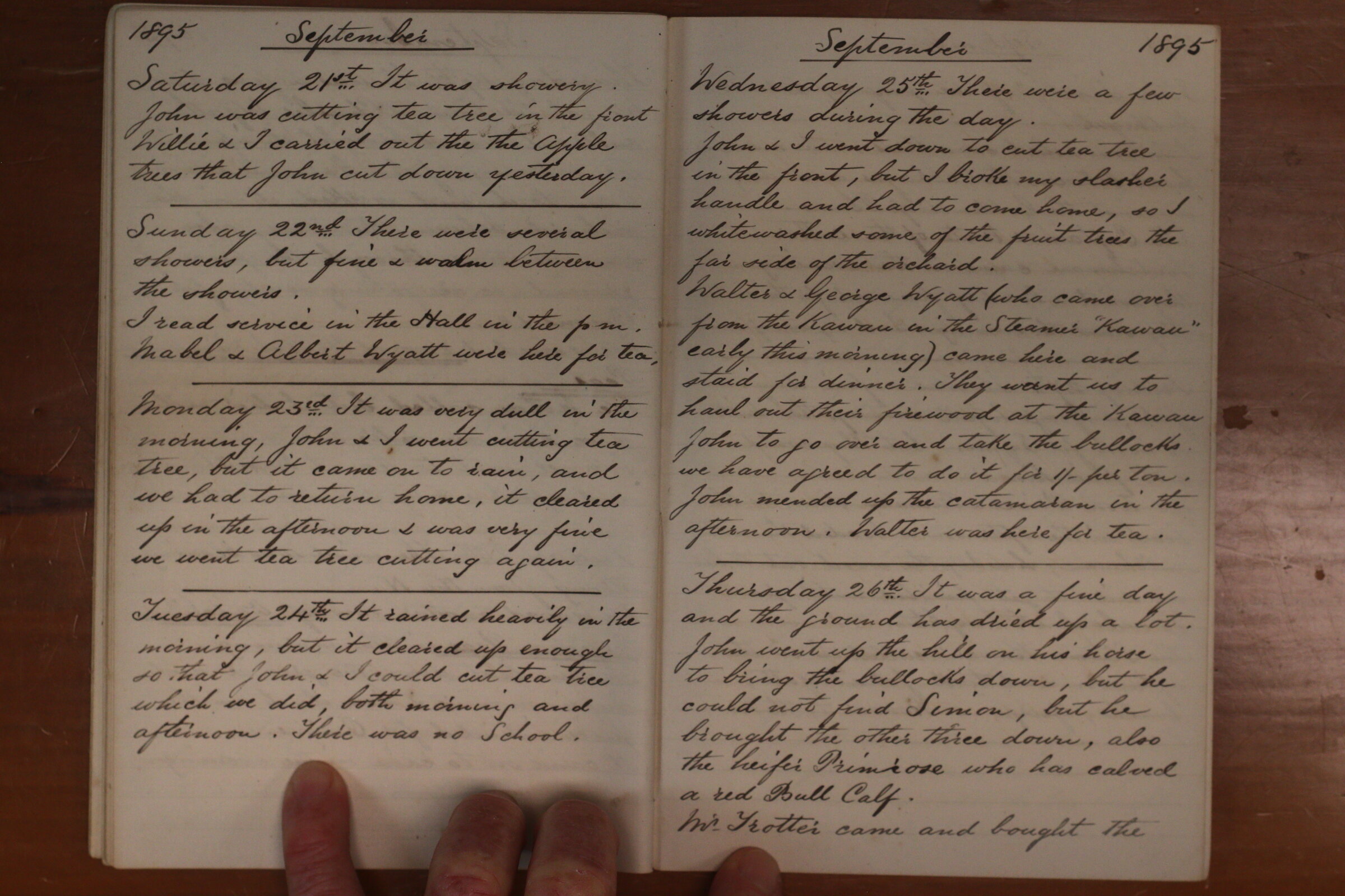 Original CS Clarke diary page