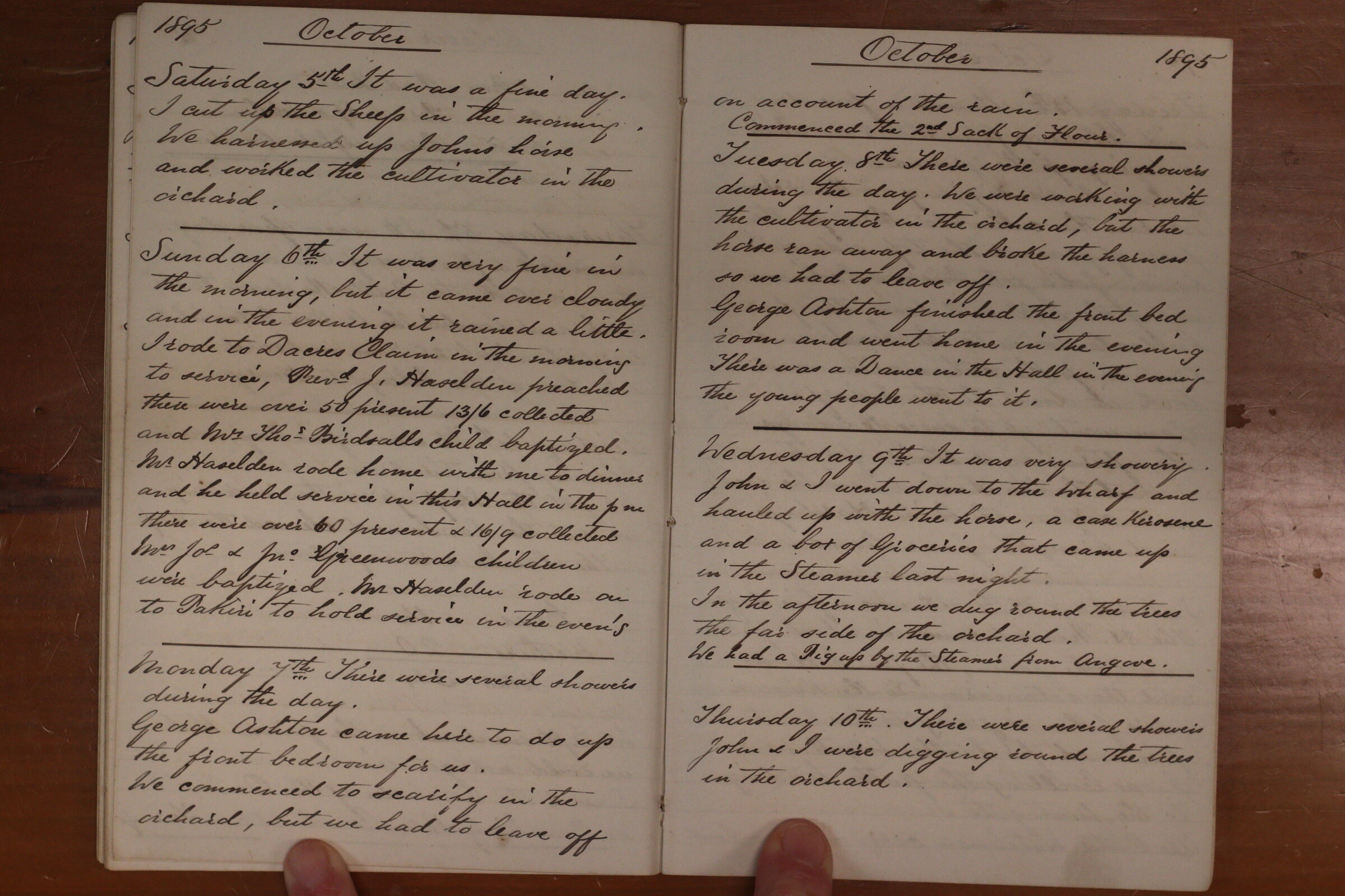 Original CS Clarke diary page