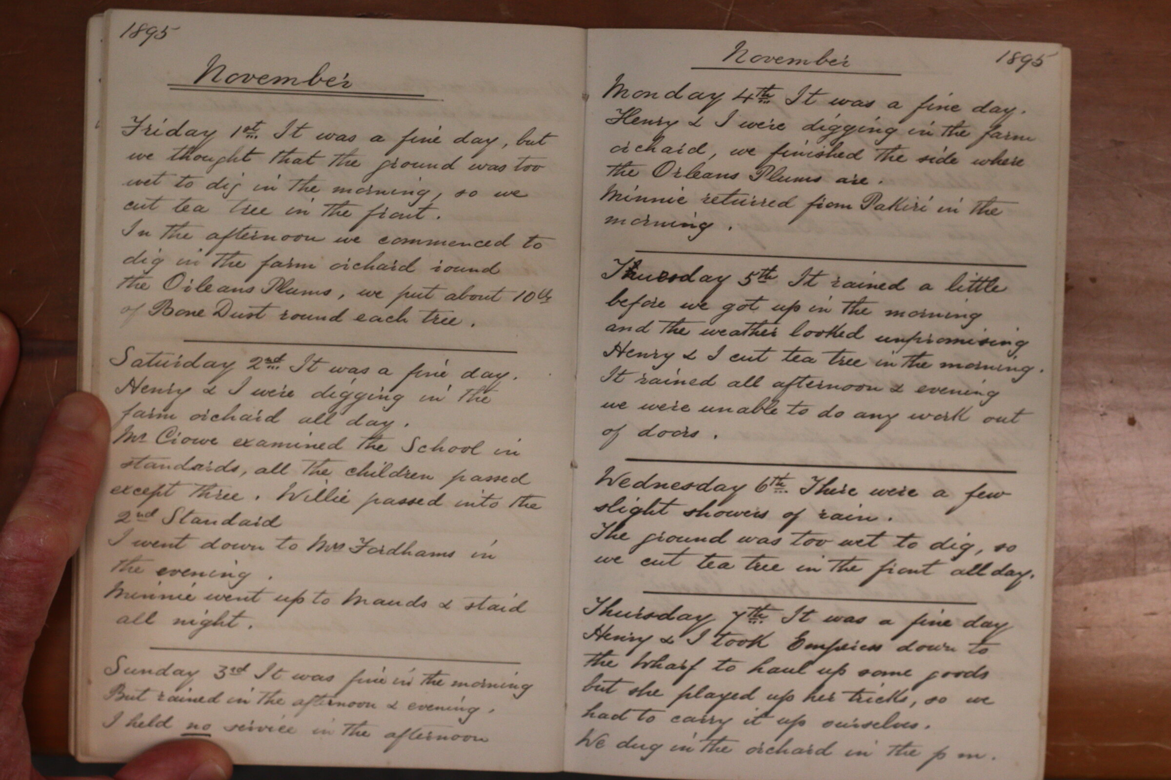 Original CS Clarke diary page