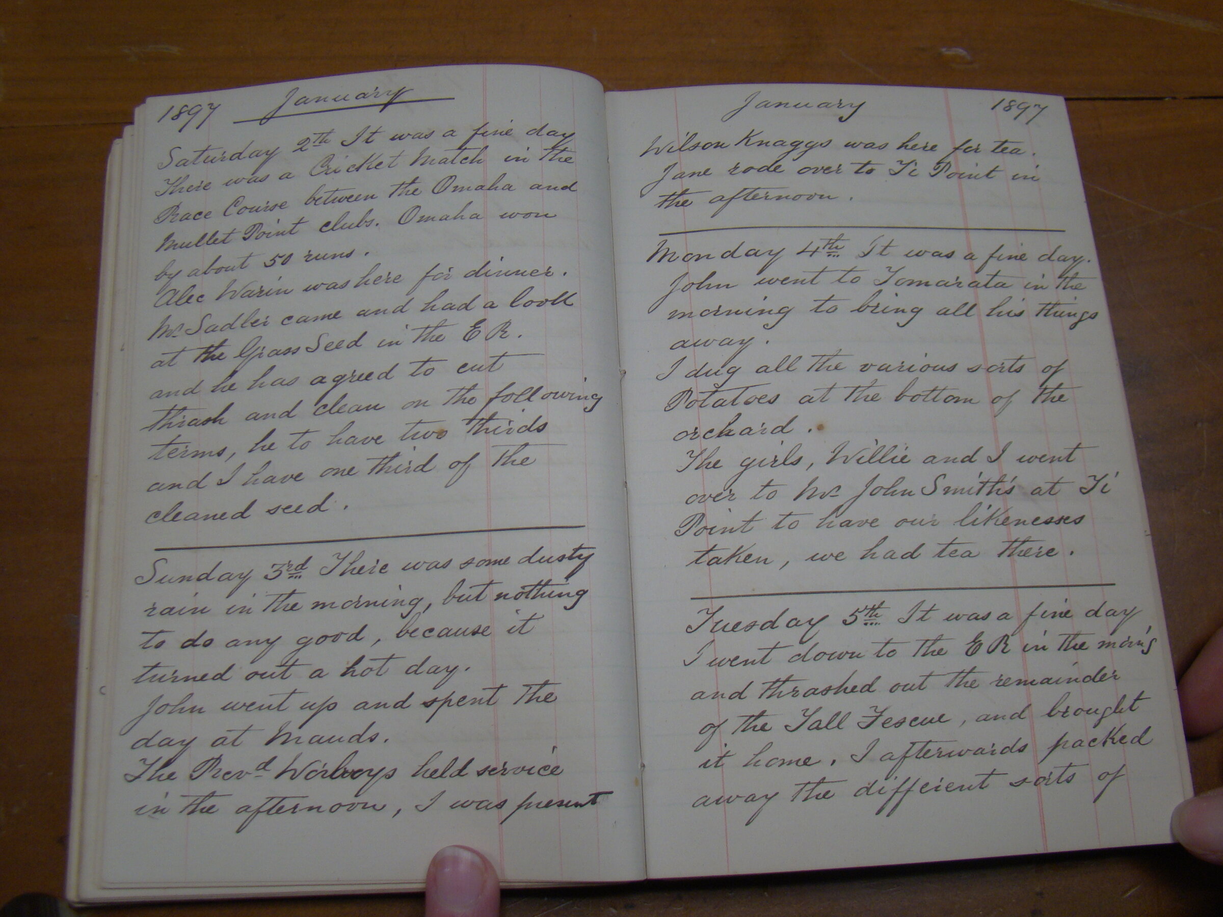 Original CS Clarke diary page