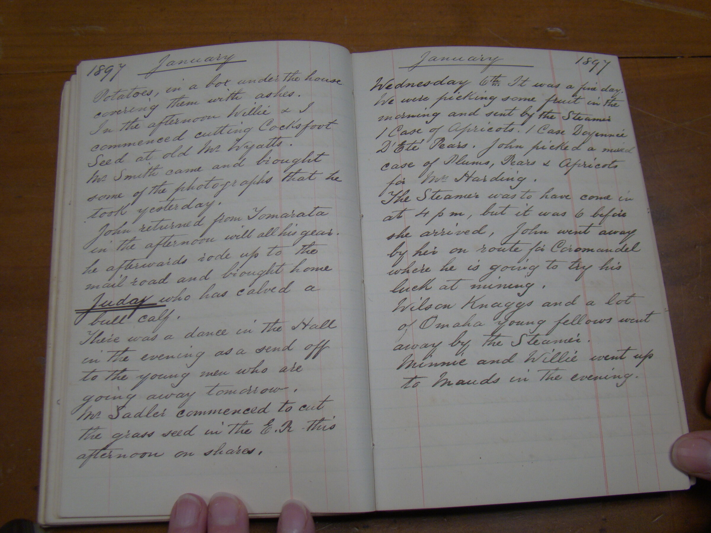 Original CS Clarke diary page