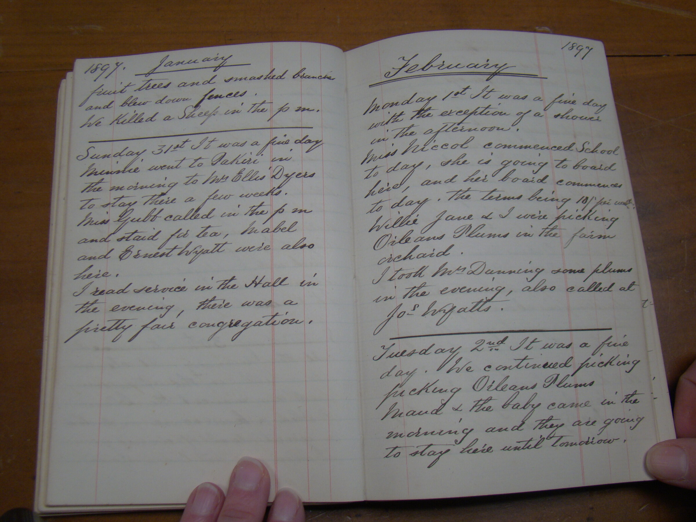 Original CS Clarke diary page