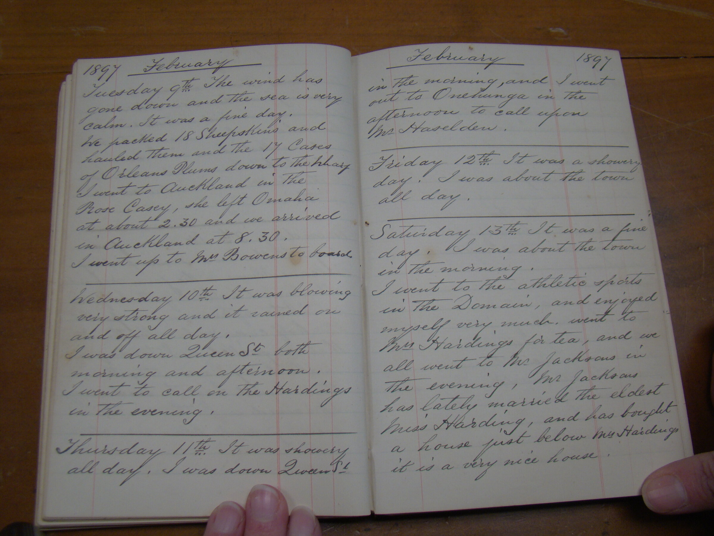 Original CS Clarke diary page