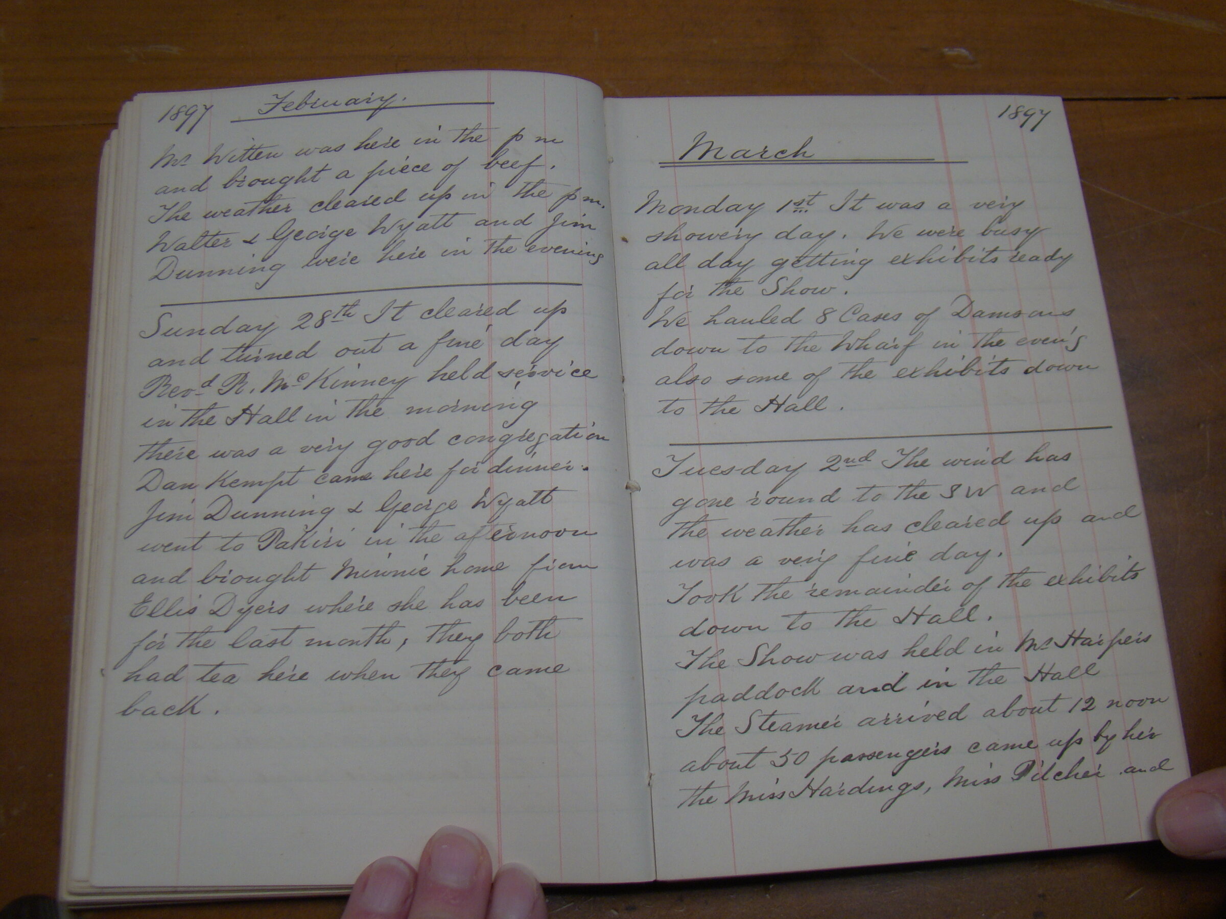 Original CS Clarke diary page