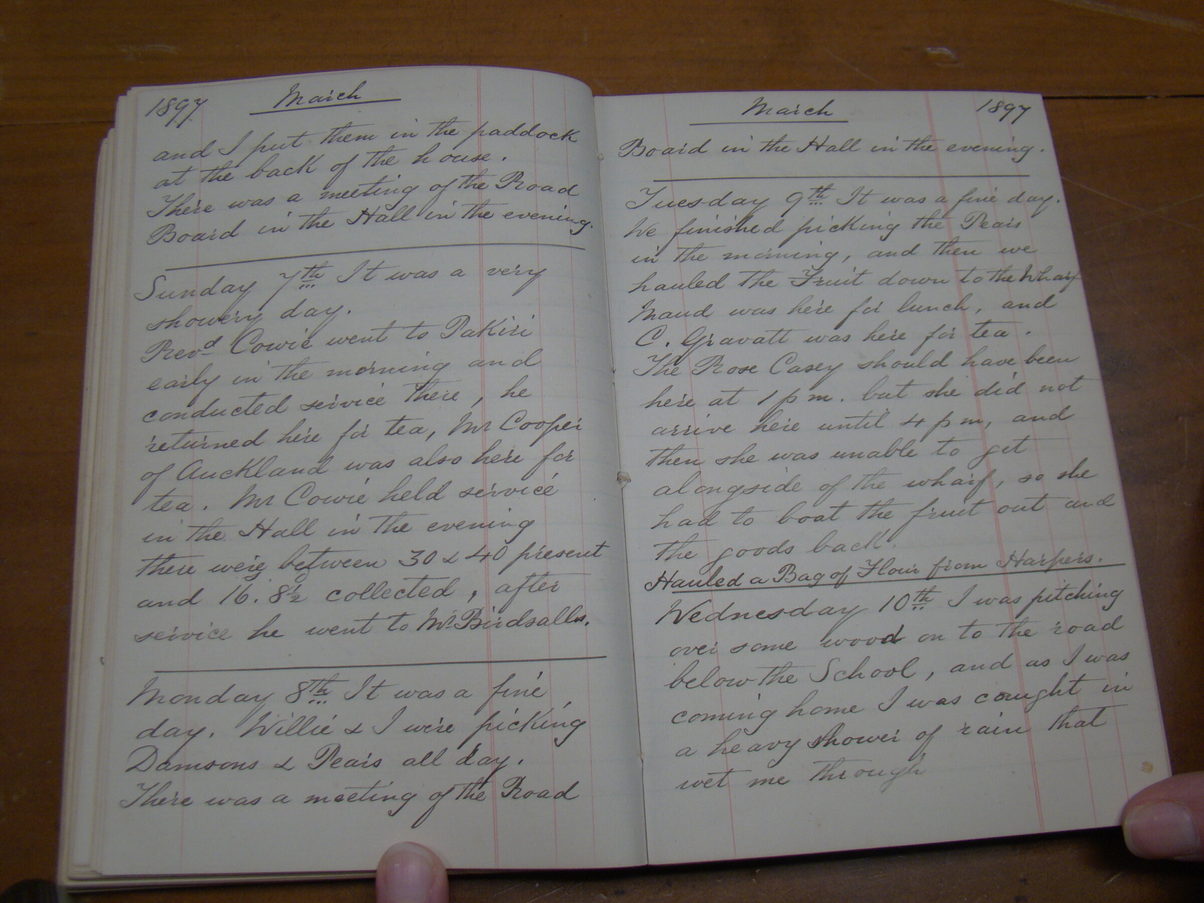 Original CS Clarke diary page