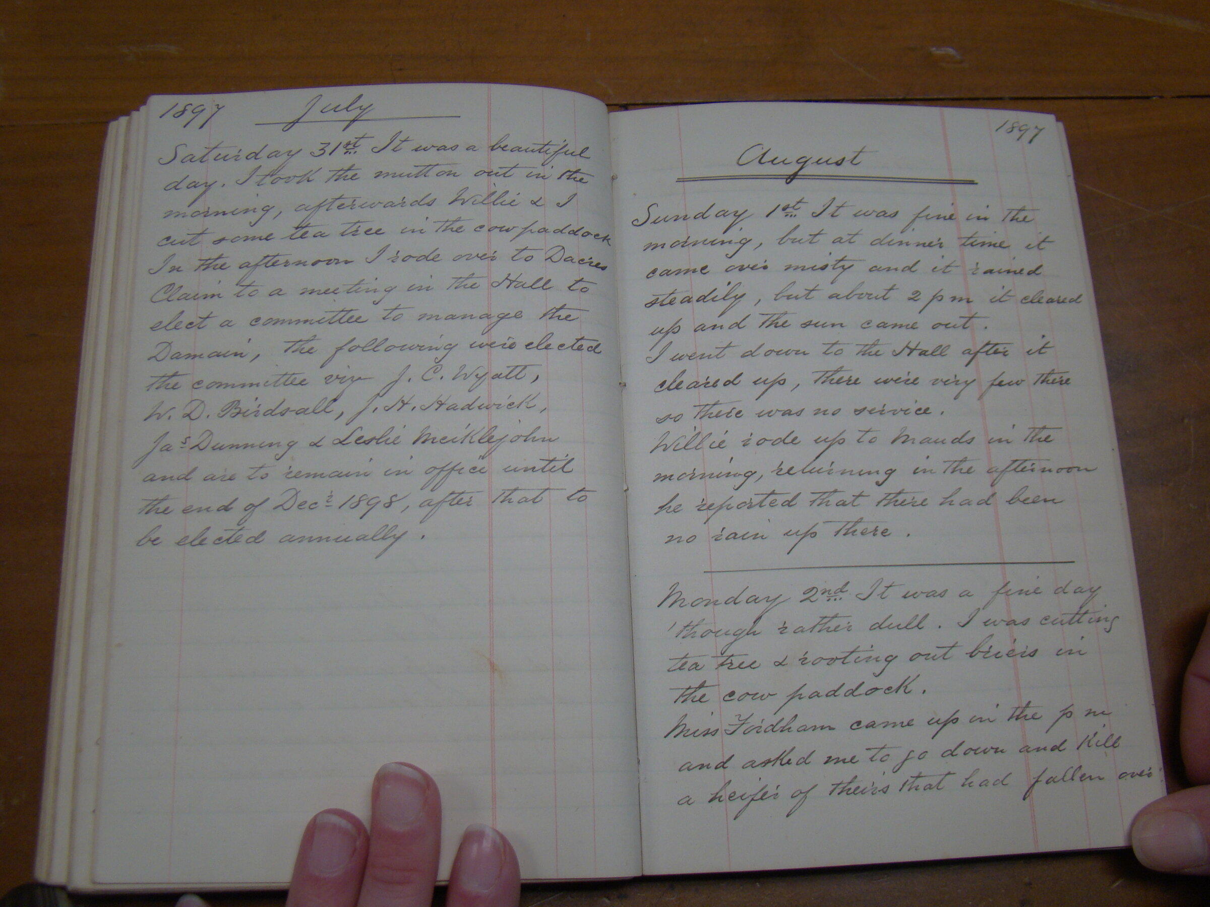Original CS Clarke diary page