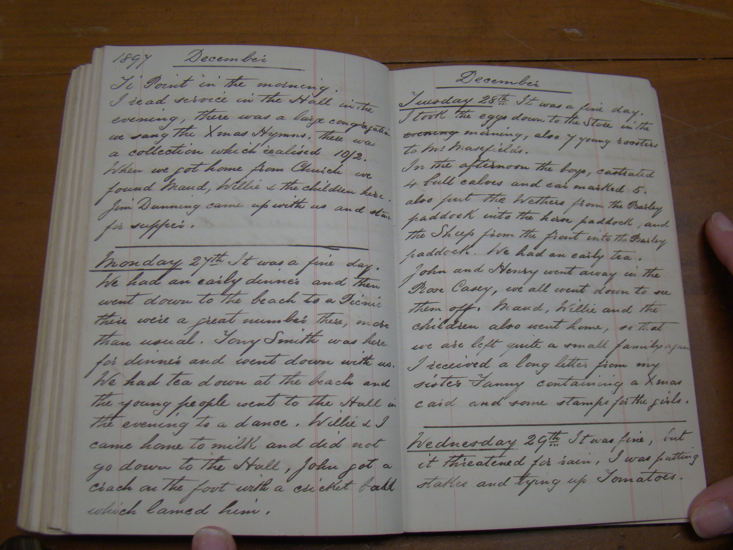 Original CS Clarke diary page