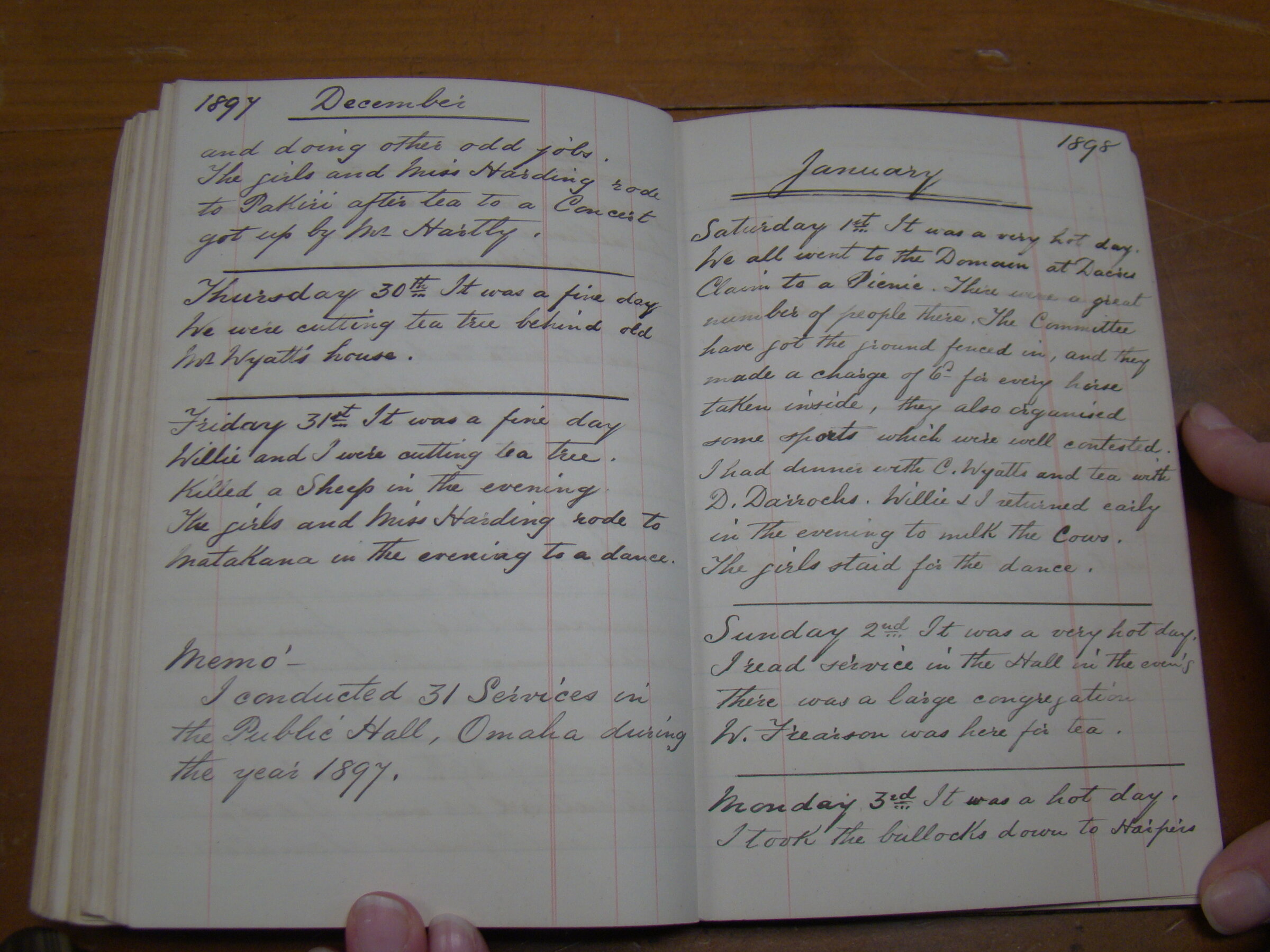 Original CS Clarke diary page