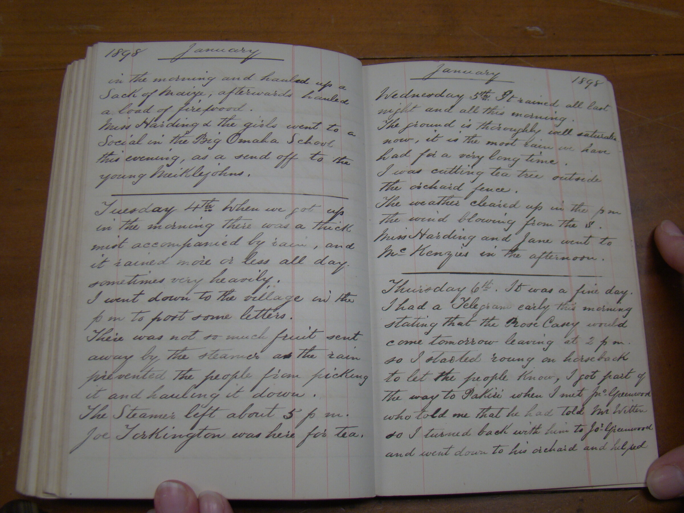 Original CS Clarke diary page