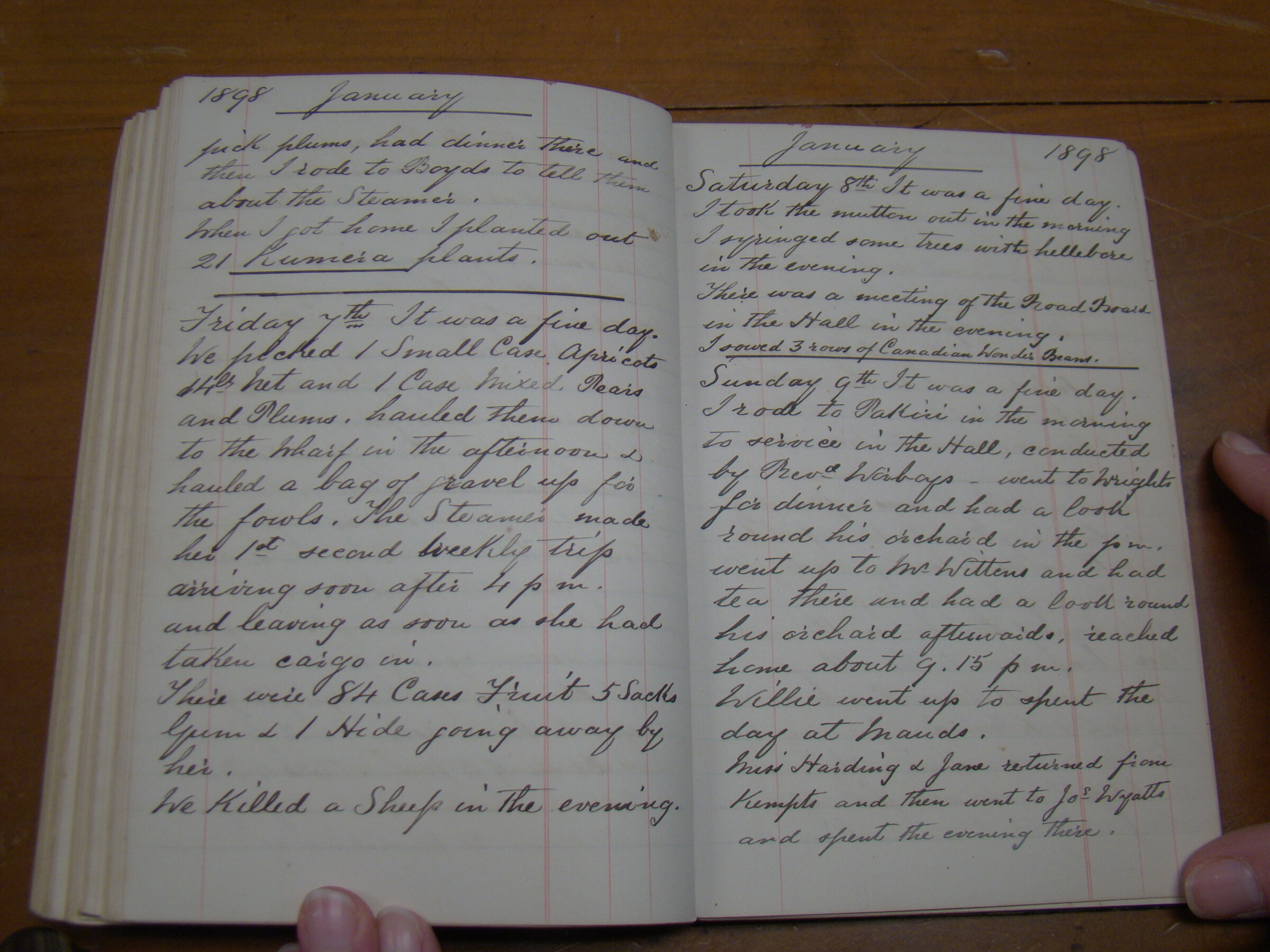 Original CS Clarke diary page