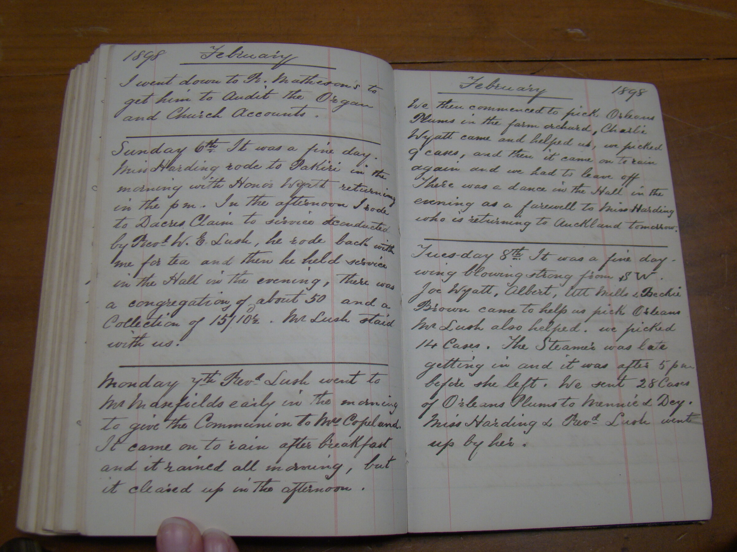 Original CS Clarke diary page