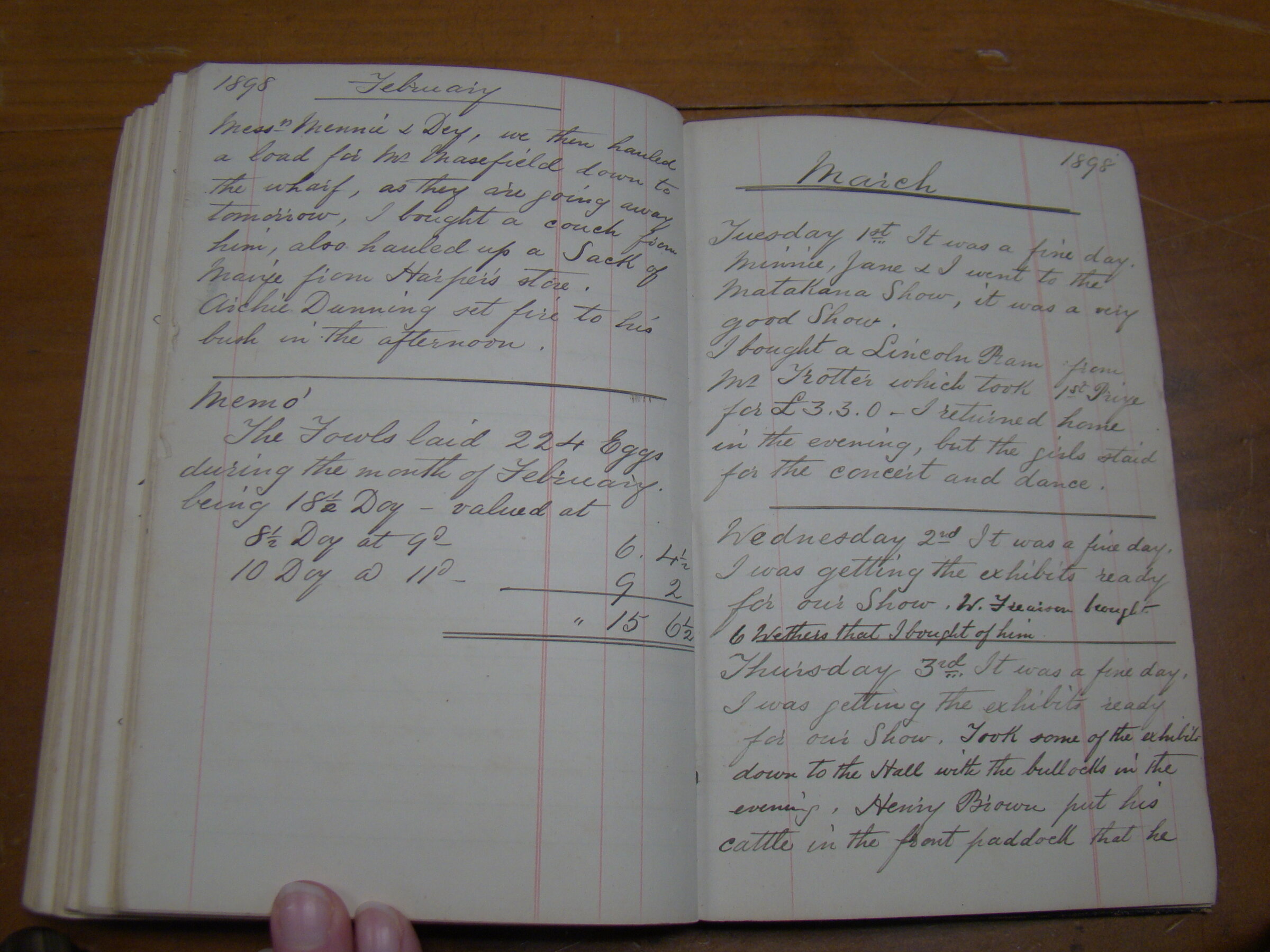 Original CS Clarke diary page