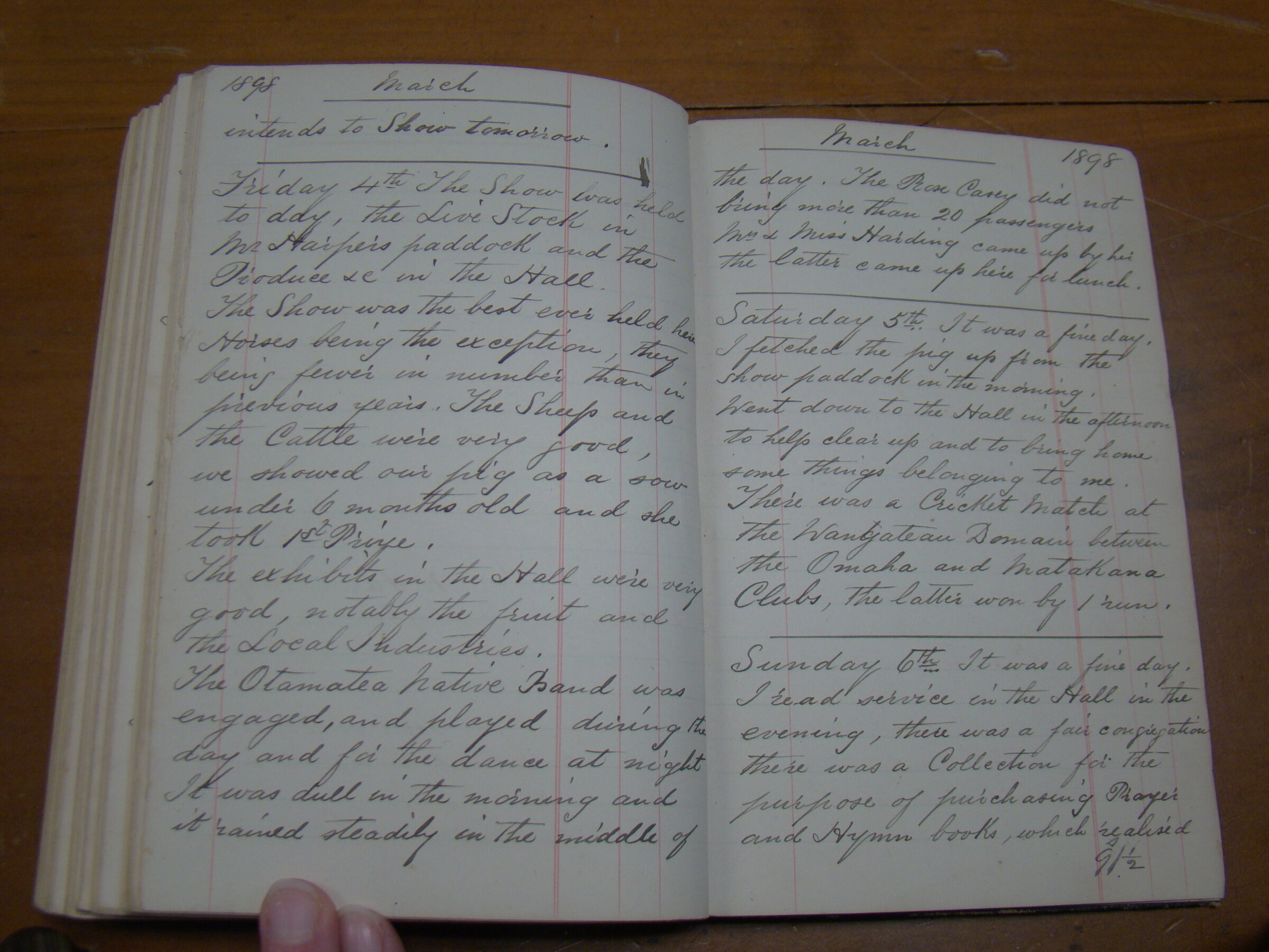 Original CS Clarke diary page