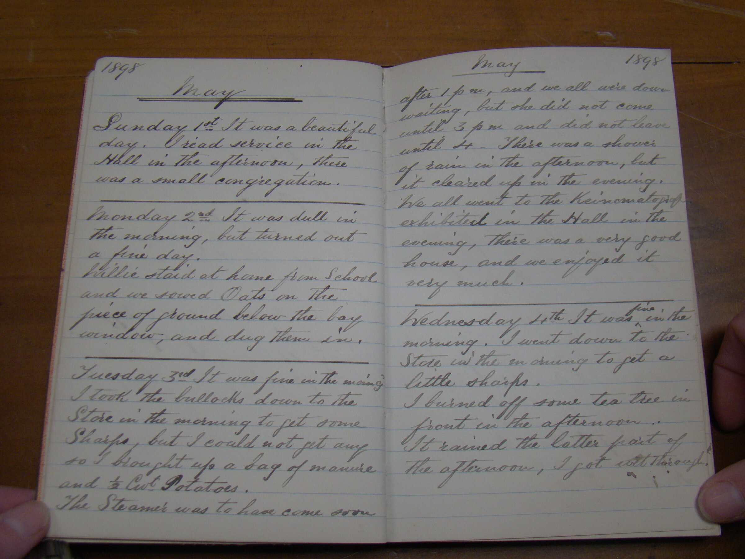 Original CS Clarke diary page