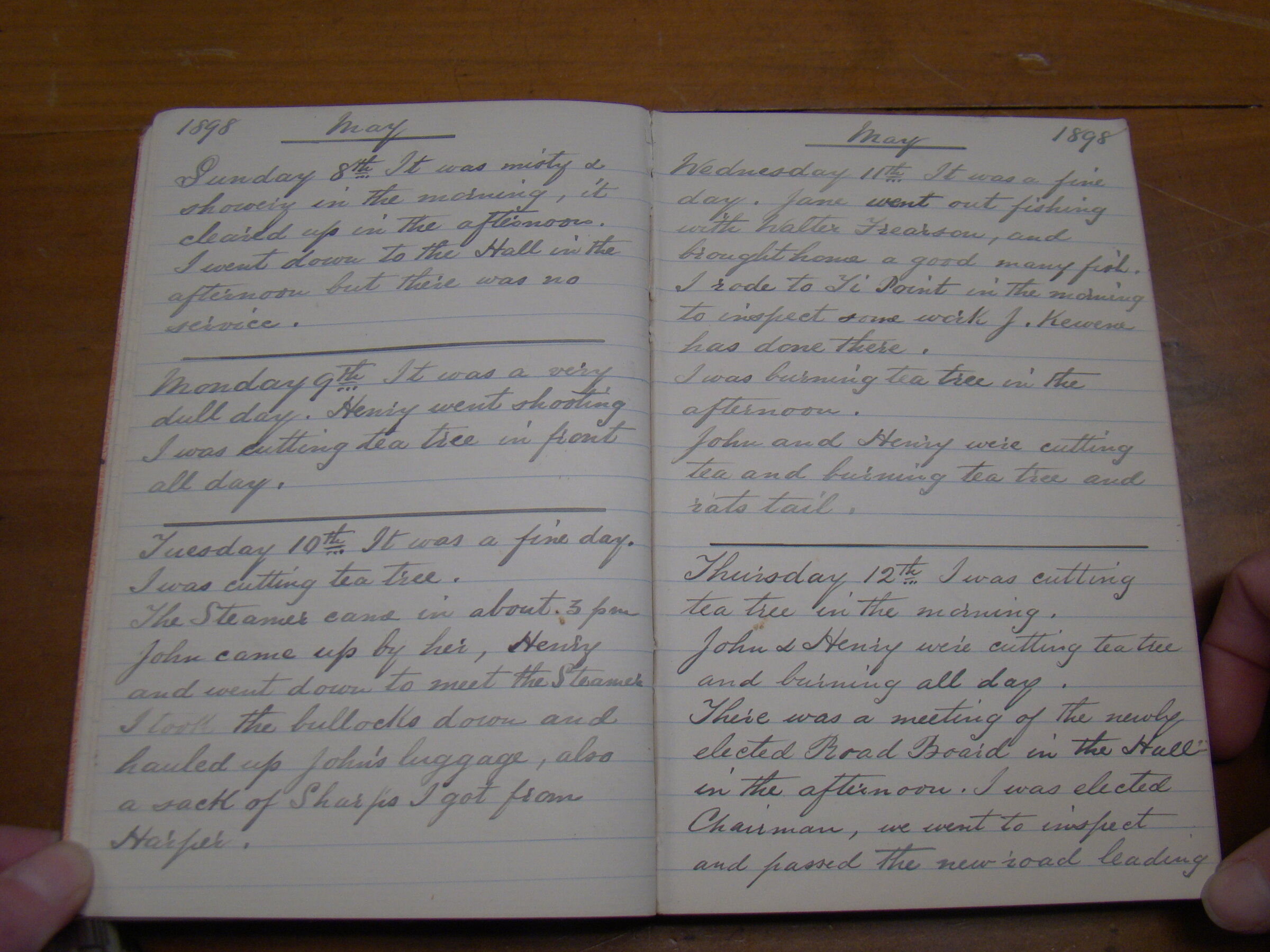 Original CS Clarke diary page