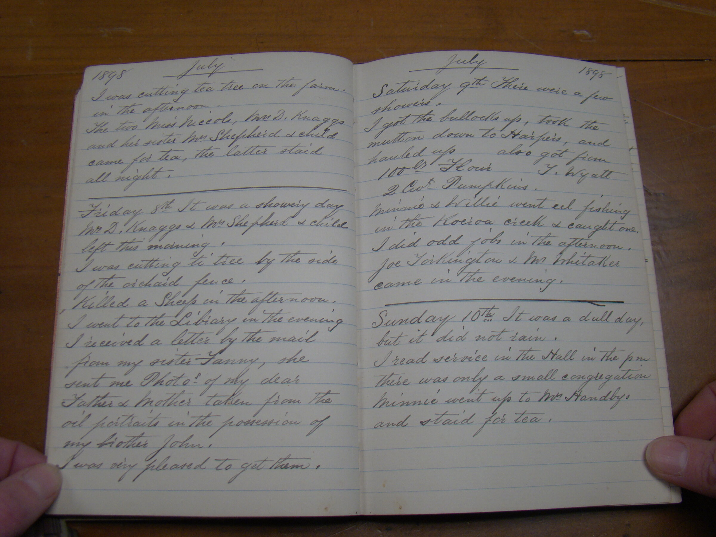 Original CS Clarke diary page