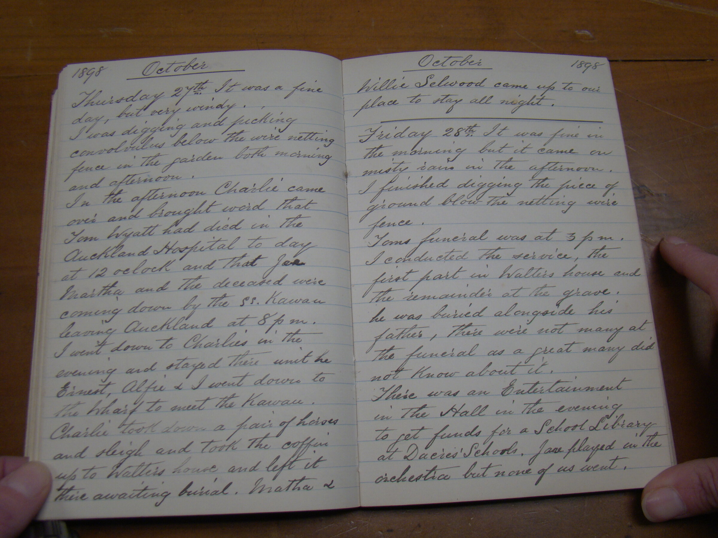 Original CS Clarke diary page
