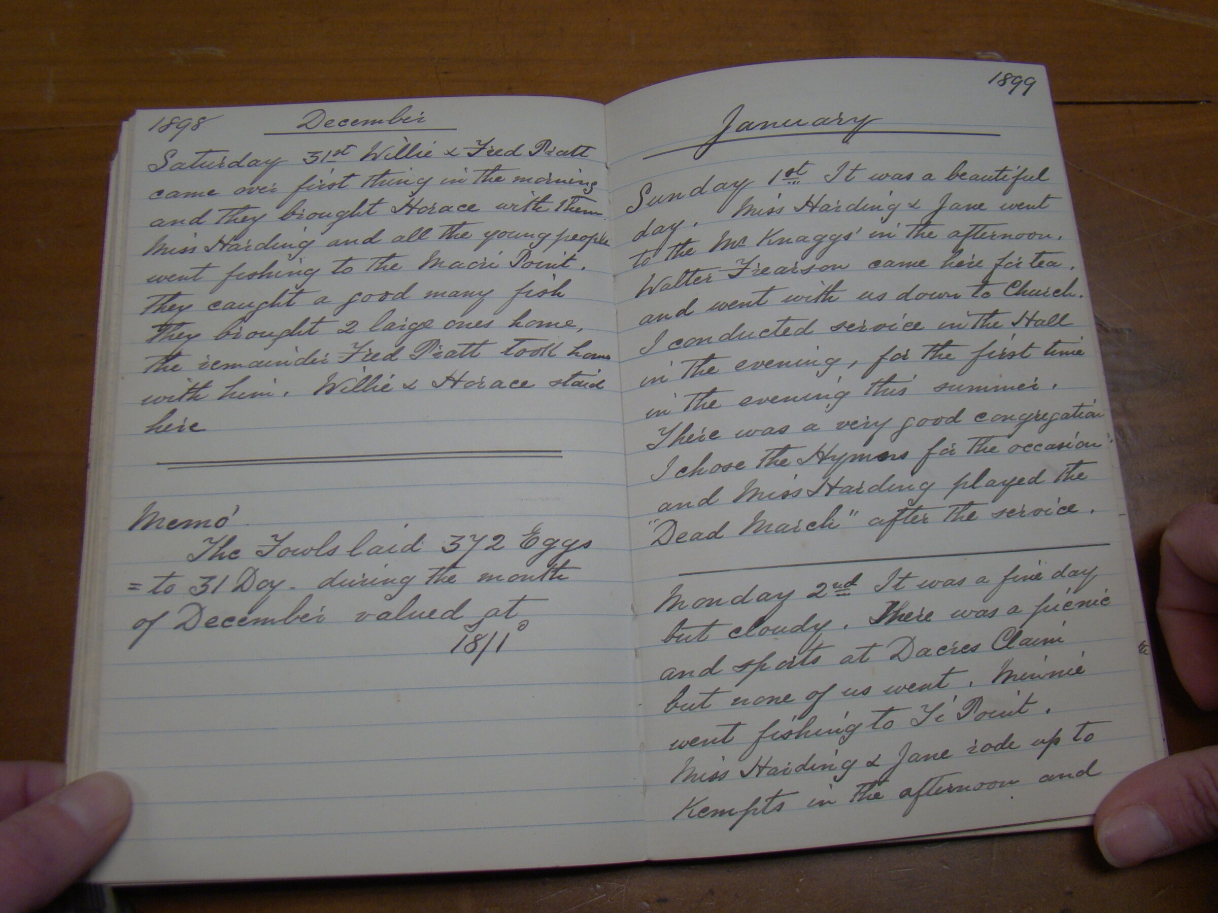 Original CS Clarke diary page