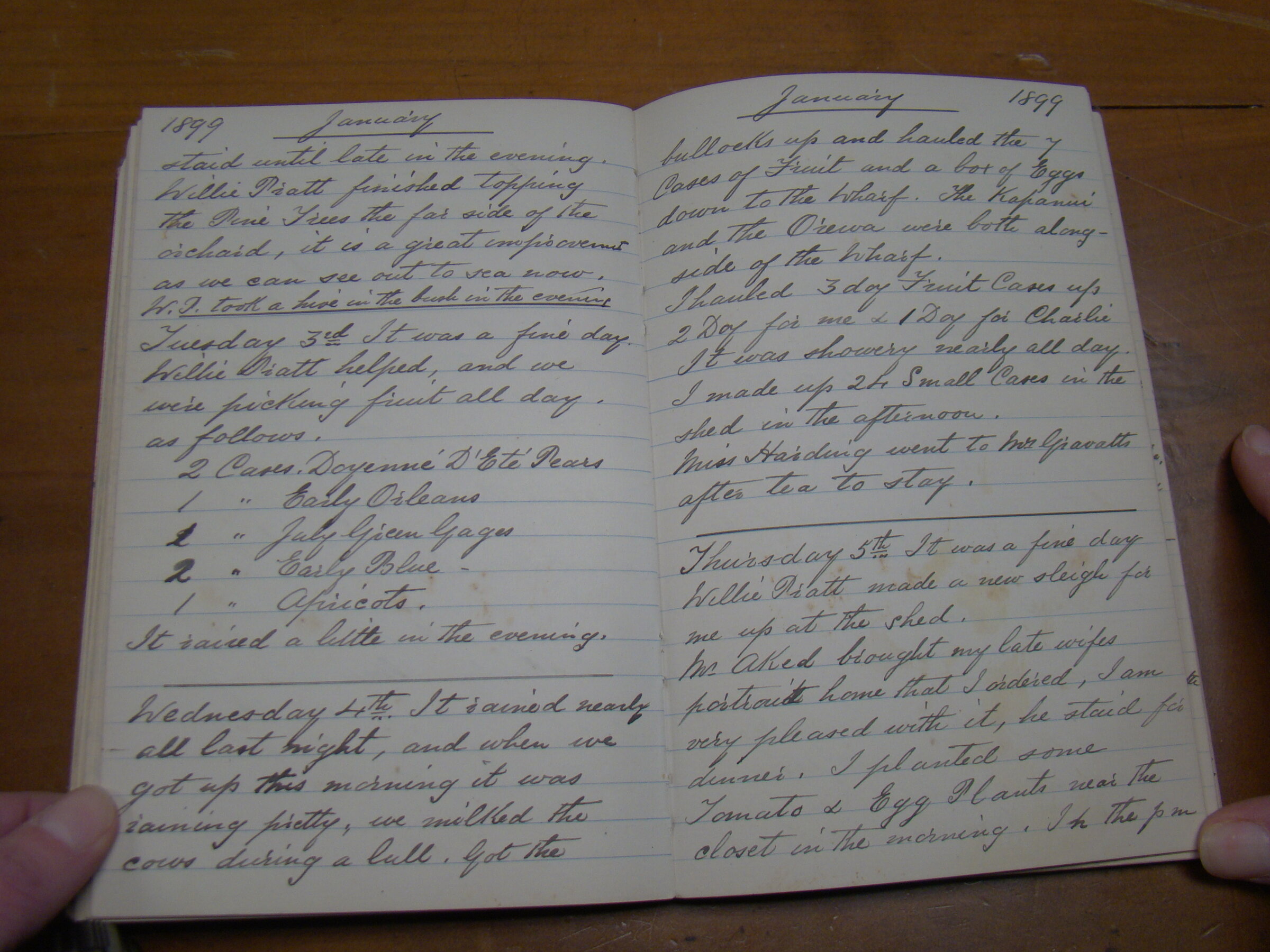 Original CS Clarke diary page