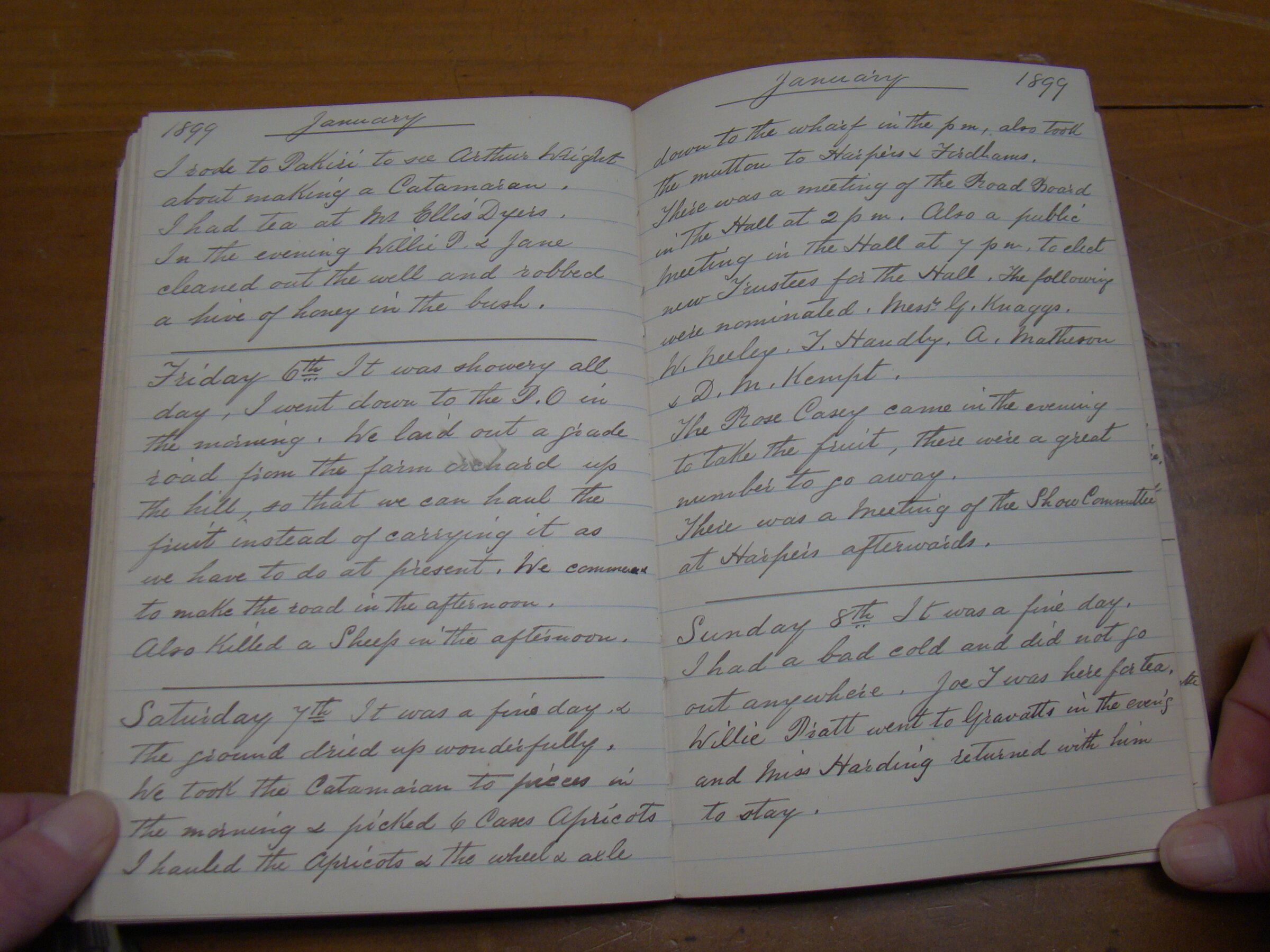 Original CS Clarke diary page