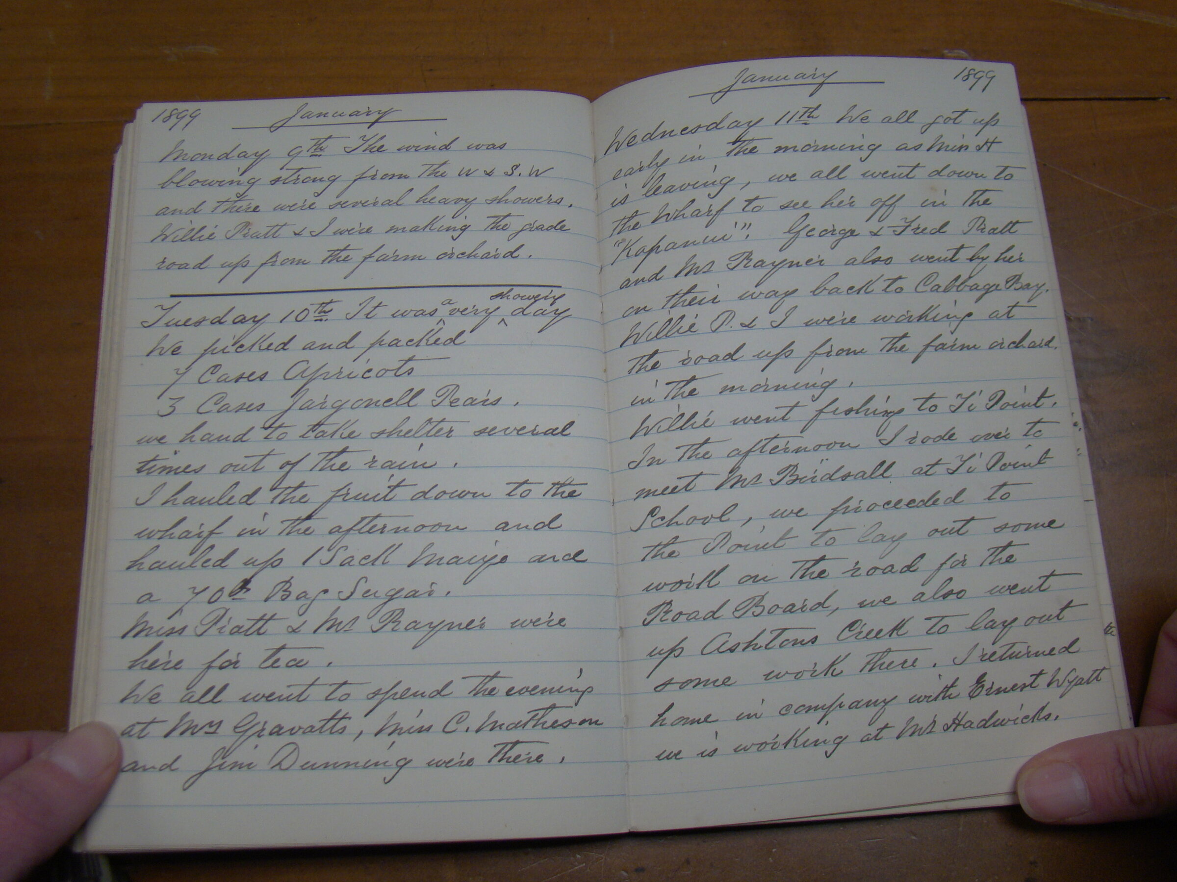 Original CS Clarke diary page