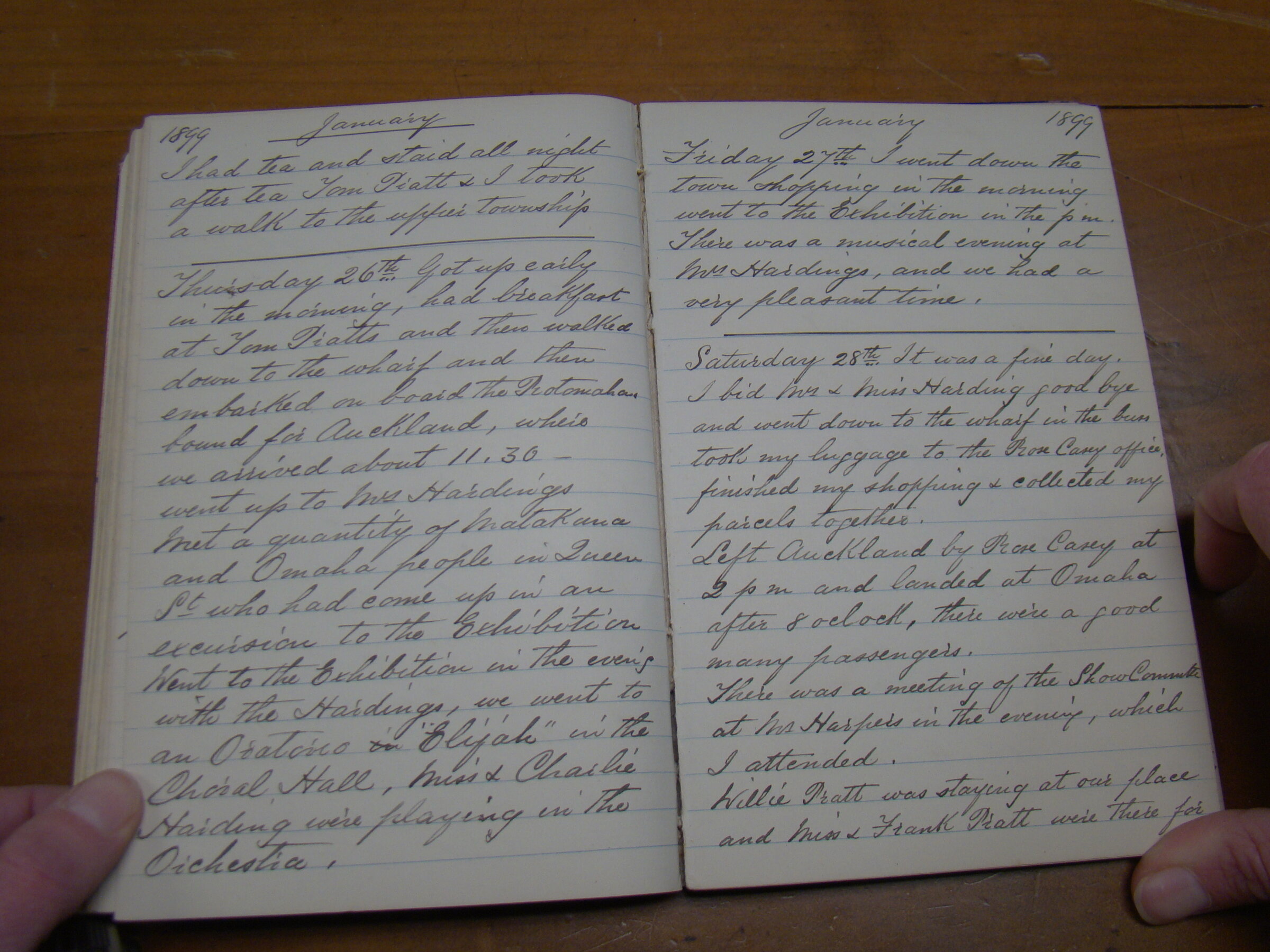 Original CS Clarke diary page