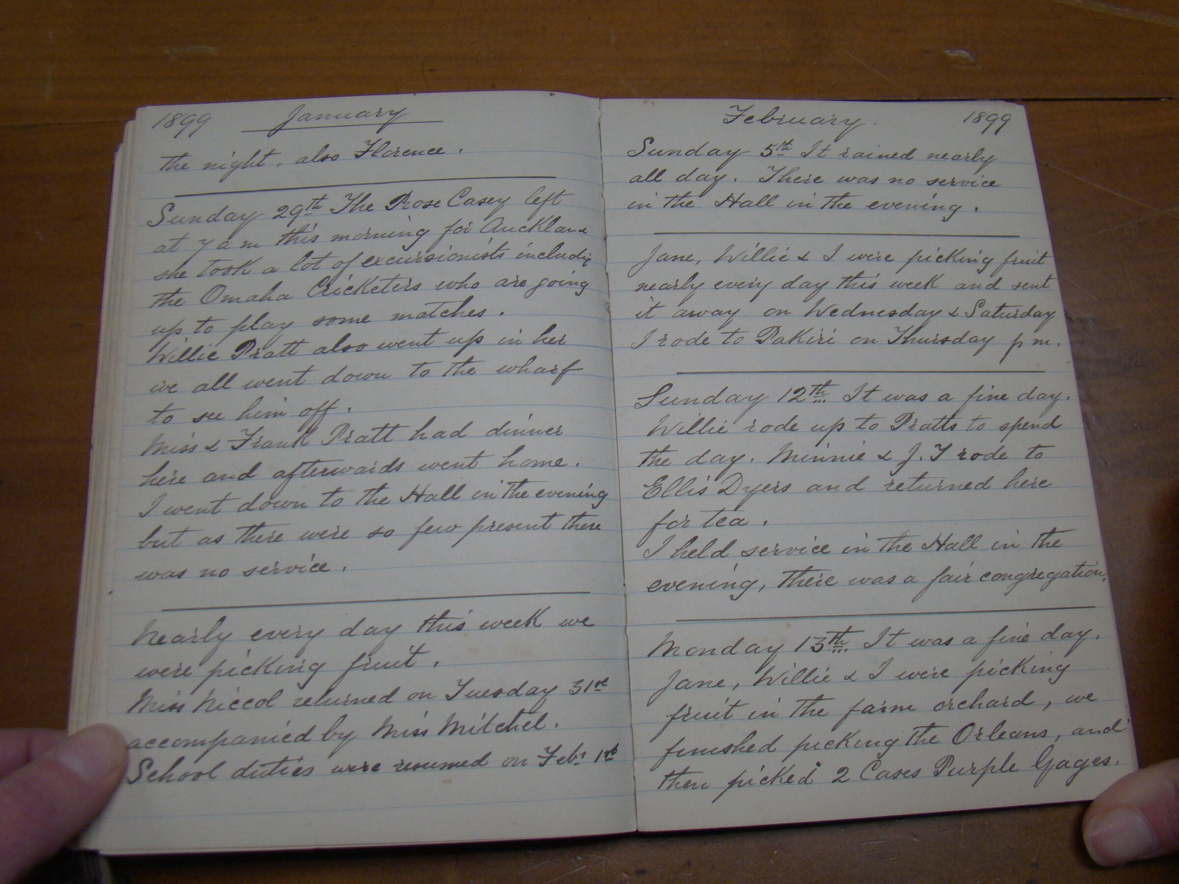 Original CS Clarke diary page