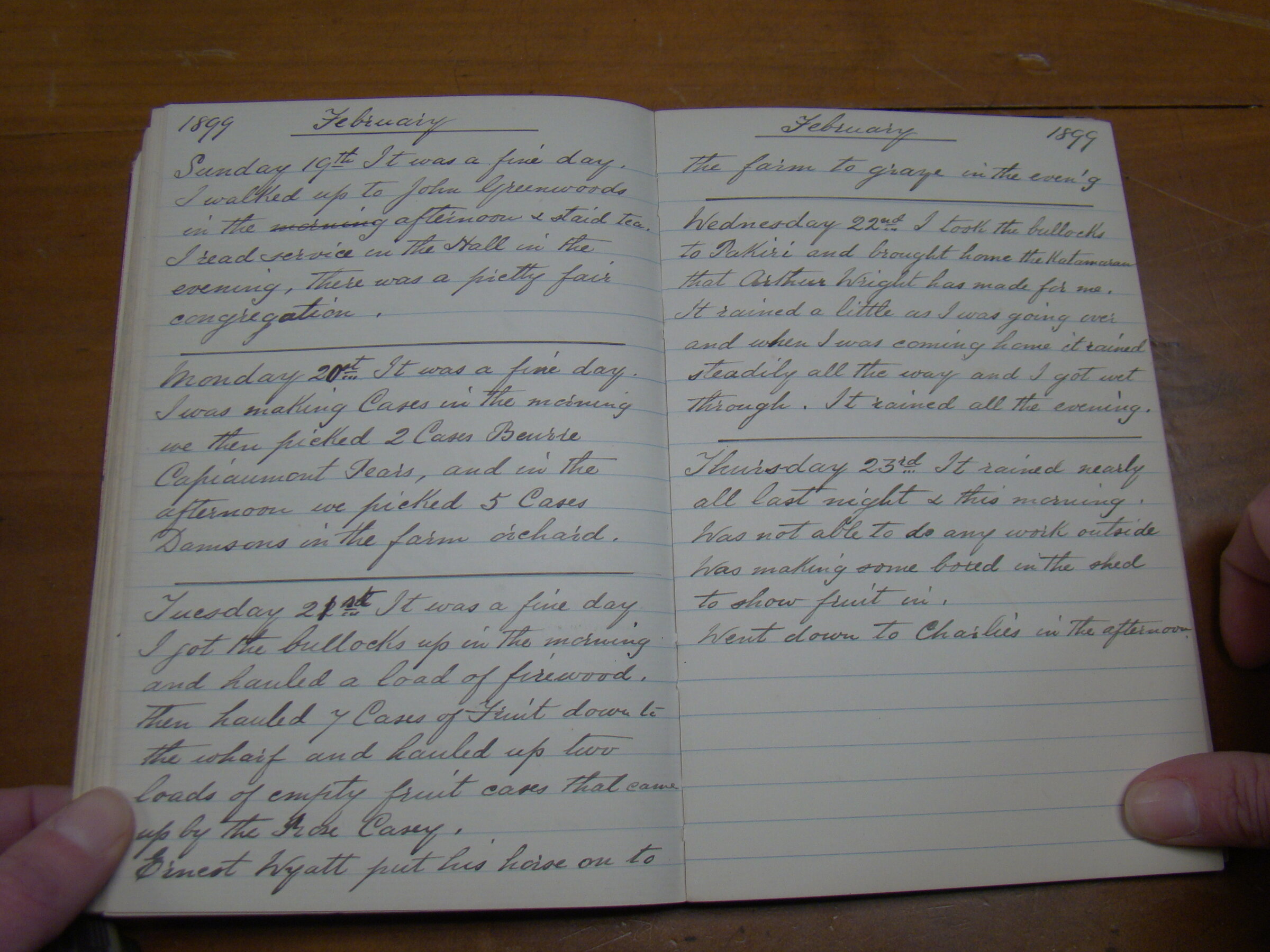 Original CS Clarke diary page