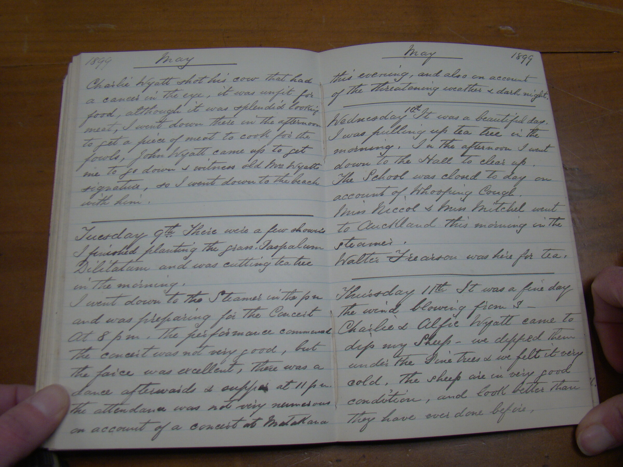 Original CS Clarke diary page