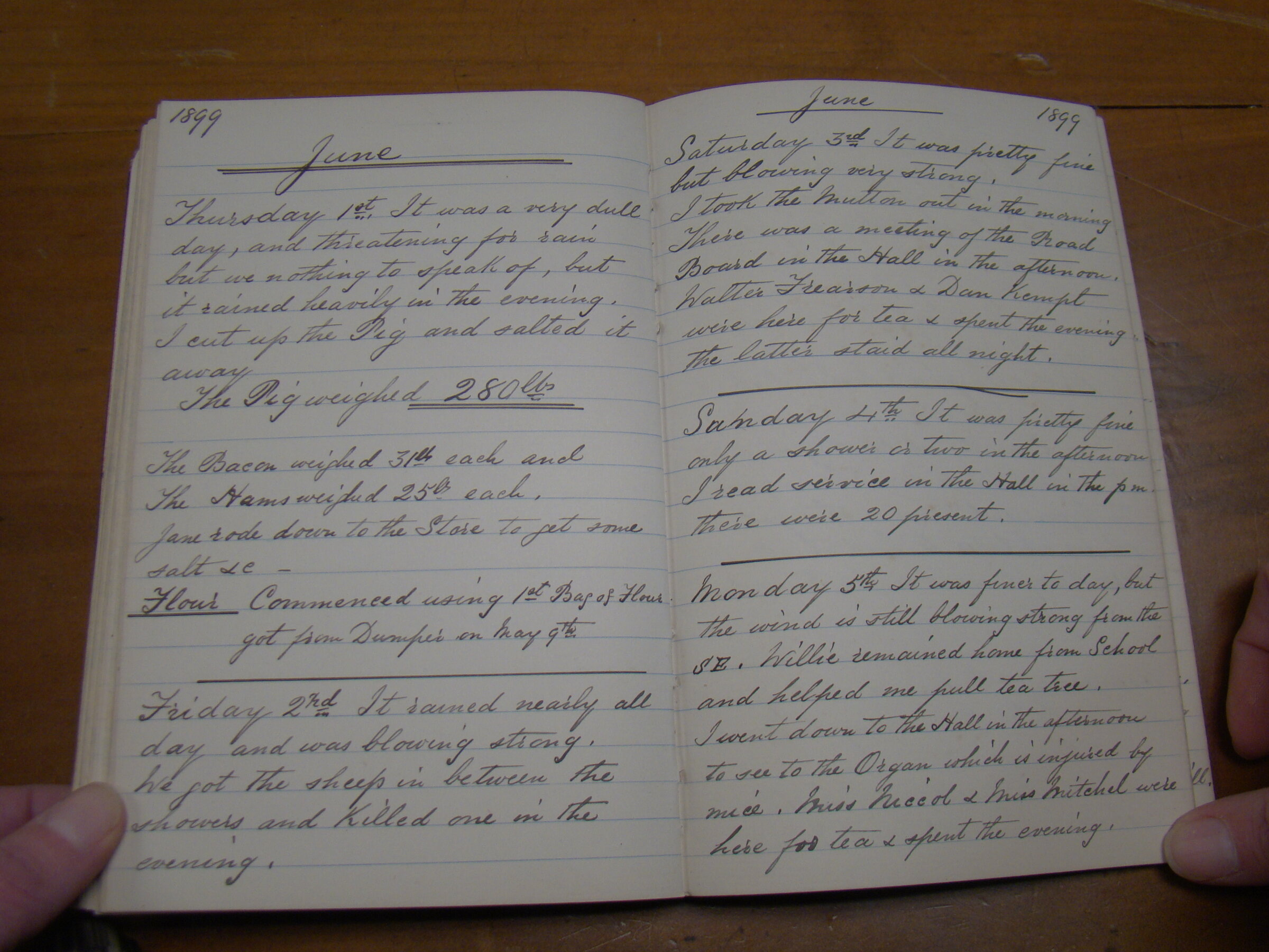 Original CS Clarke diary page