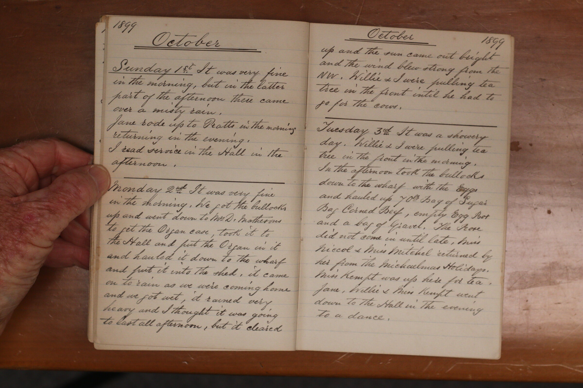Original CS Clarke diary page