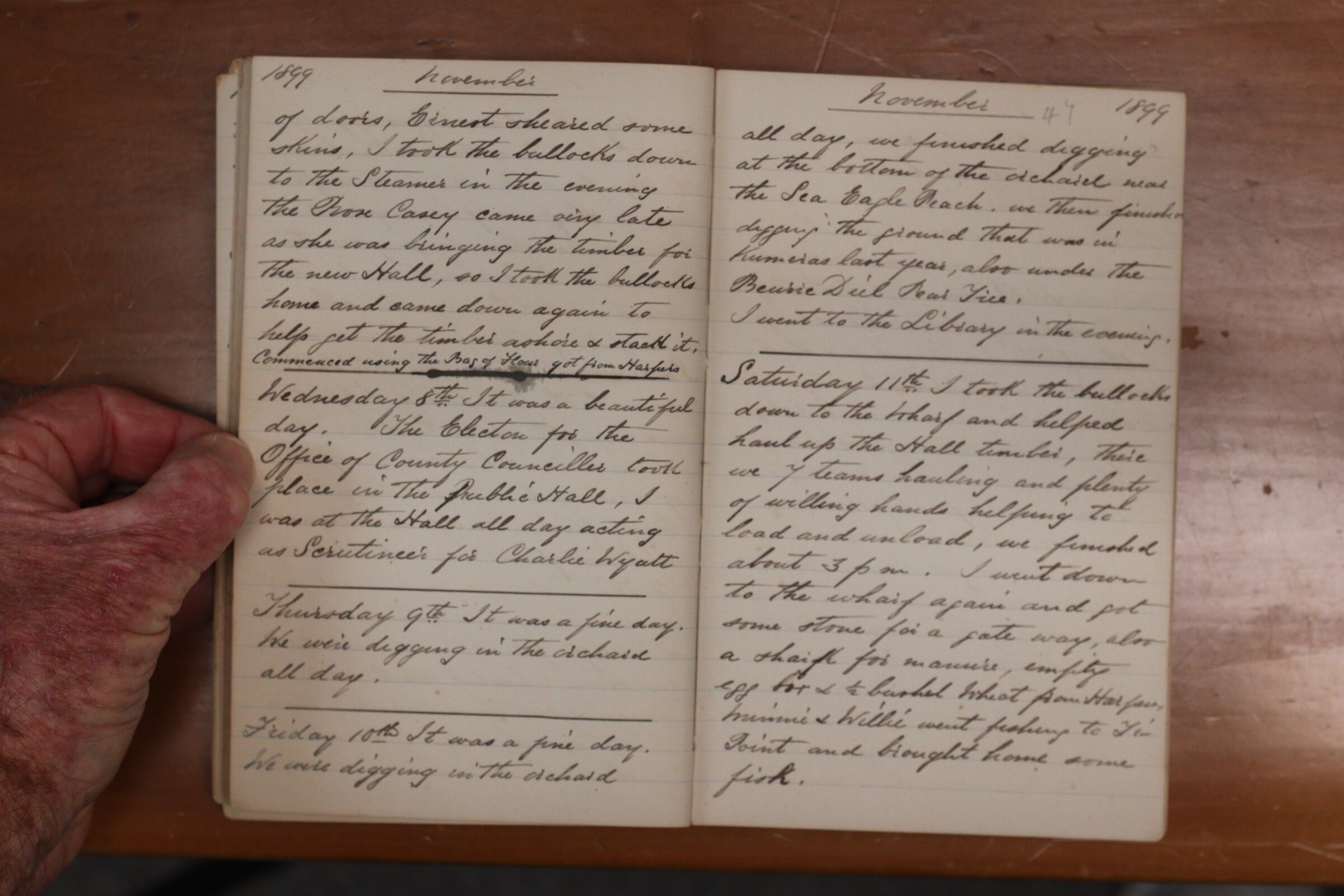 Original CS Clarke diary page